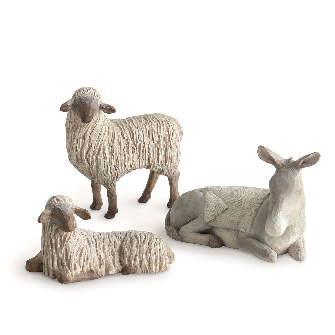 Stalltiere - Gentle Animals of the Stable Krippenfigur - Weihnachtskrippe -  Willow Tree Figur von Susan Lordi 26206