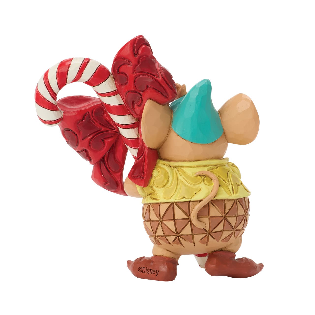 Gus mit Zuckerstange – Cinderella's Maus Gus Candy Cane - 6018720 Disney Traditions Jim Shore Disneyfigur