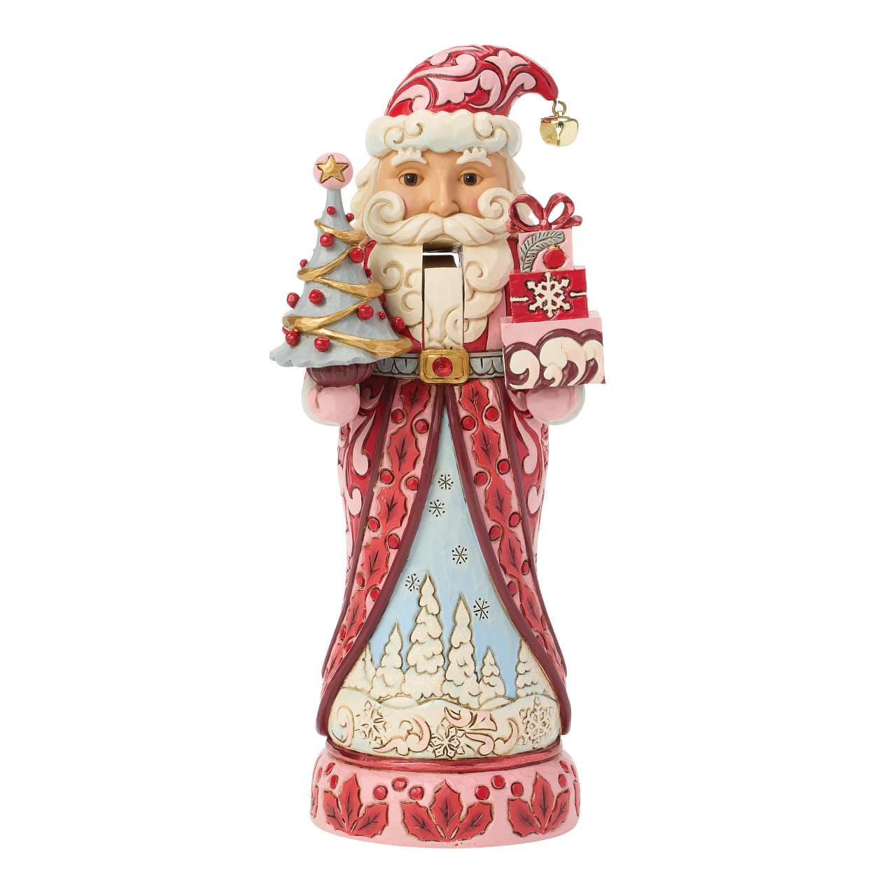 Nussknacker Weihnachtsmann, rot-pink - Heart of the Holidays 6018900 - Heartwood Creek Jim Shore