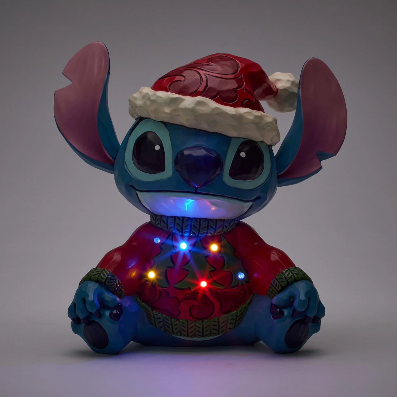 Feeling Jolly and Little Naughty Stitch Ugly Sweater LED - 6018714 Disney Traditions Jim Shore Disneyfigur