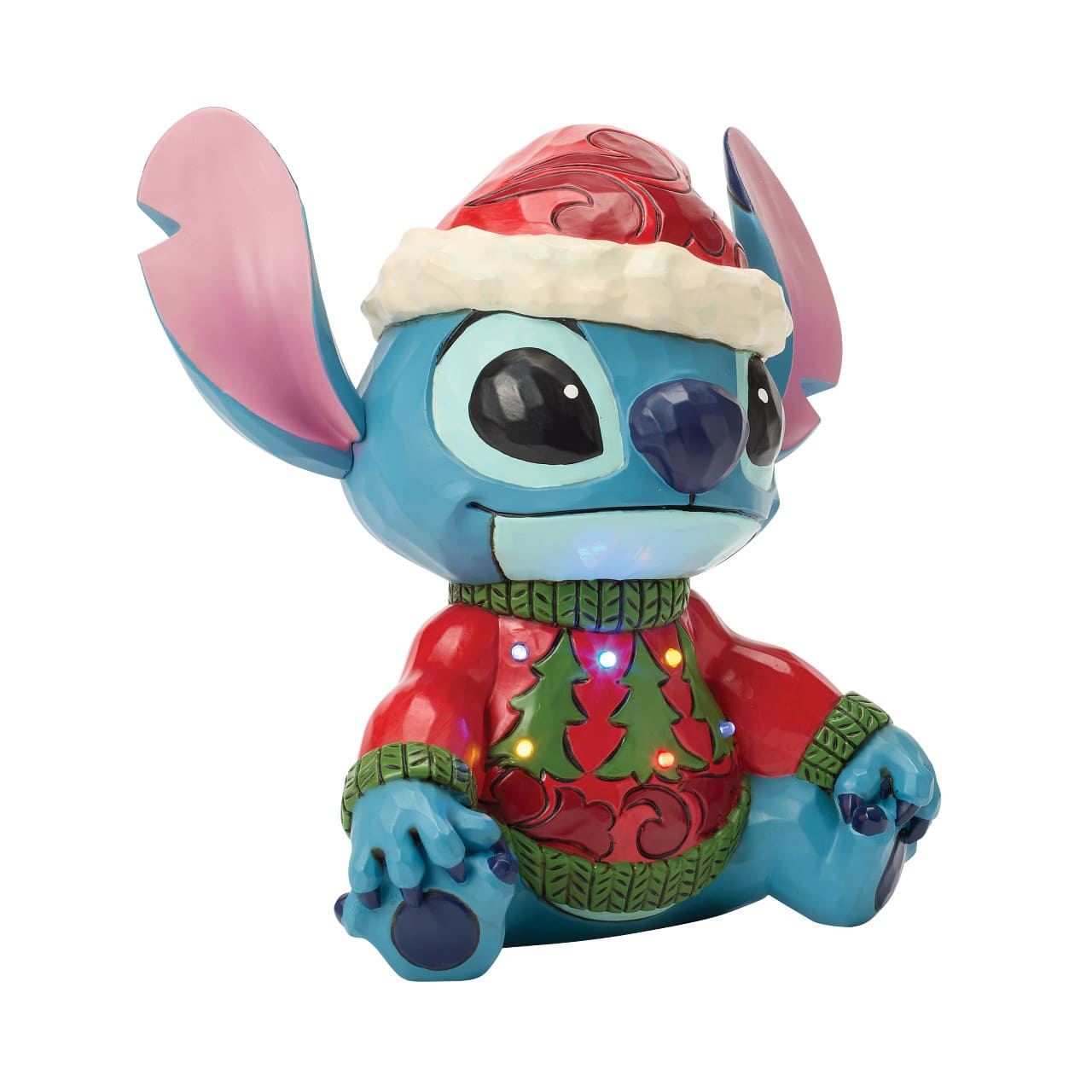 Feeling Jolly and Little Naughty Stitch Ugly Sweater LED - 6018714 Disney Traditions Jim Shore Disneyfigur