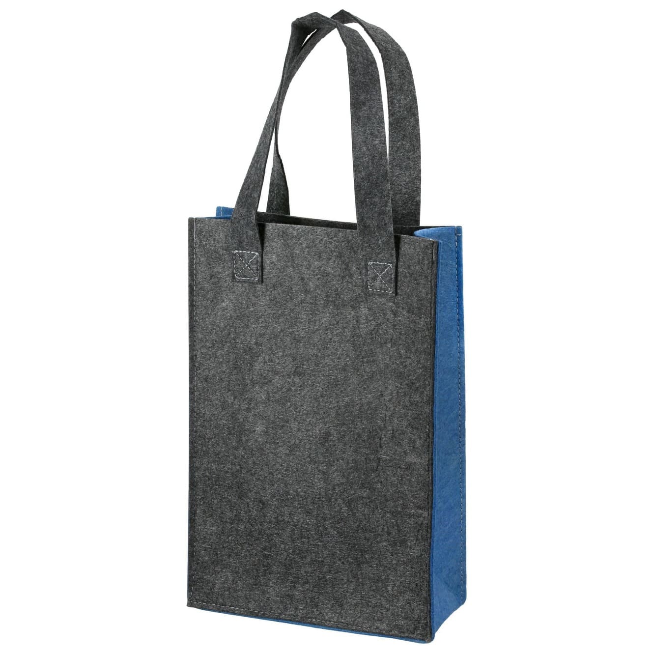 Geschenktasche - Camperglück Happy Camper grau 61613 - Gilde Geschenktasche / Geschenktüte aus Filz