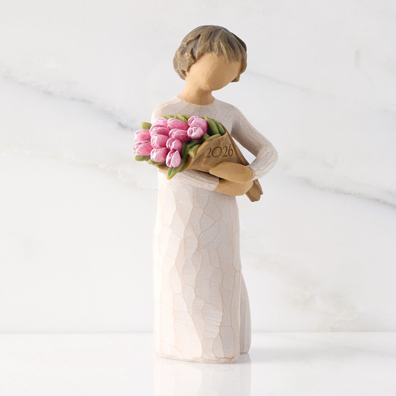2026 Jahresfigur - Bright 2026 - Tulips of Hope Willow Tree Figur von Susan Lordi 28324
