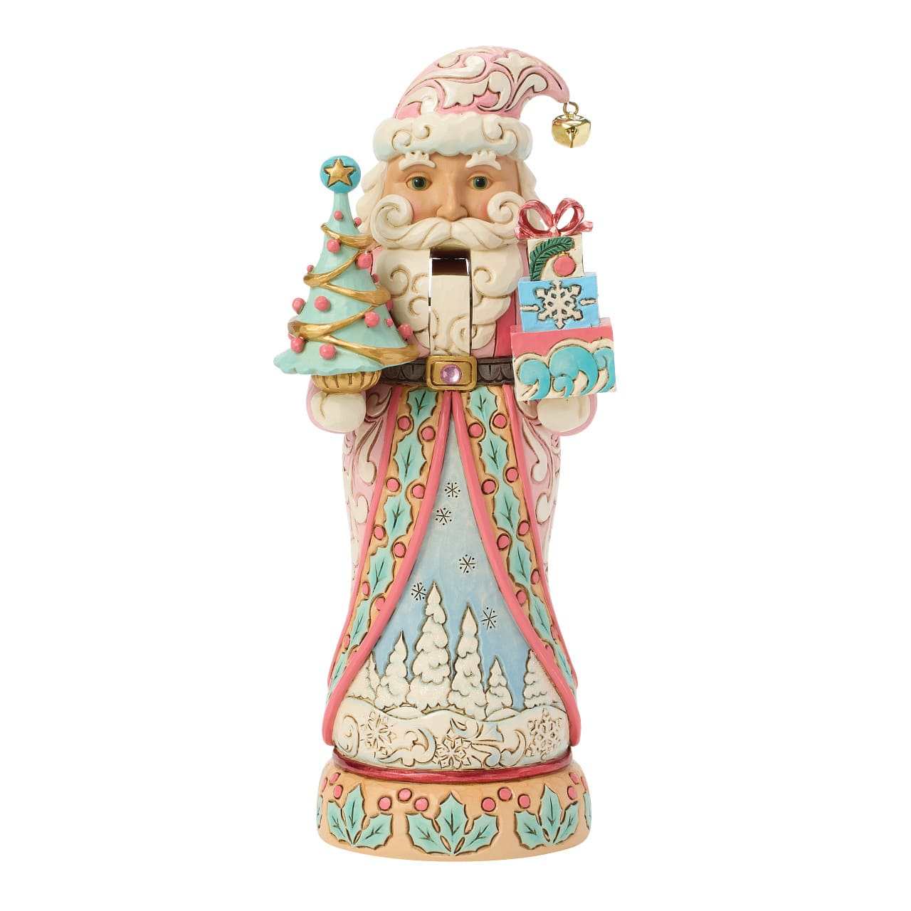 Nussknacker Weihnachtsmann rosa-pastell - A Bright Winter - 6018901 - Heartwood Creek Jim Shore
