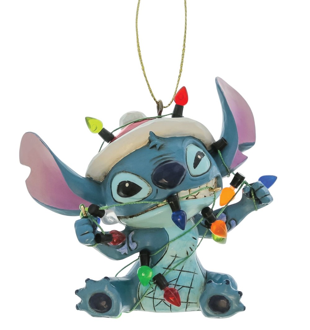 Stitch Wrapped In Lights Ornament / Stitch mit Lichterkette - Disney Traditions by Jim Shore 6017542 Disney Figur