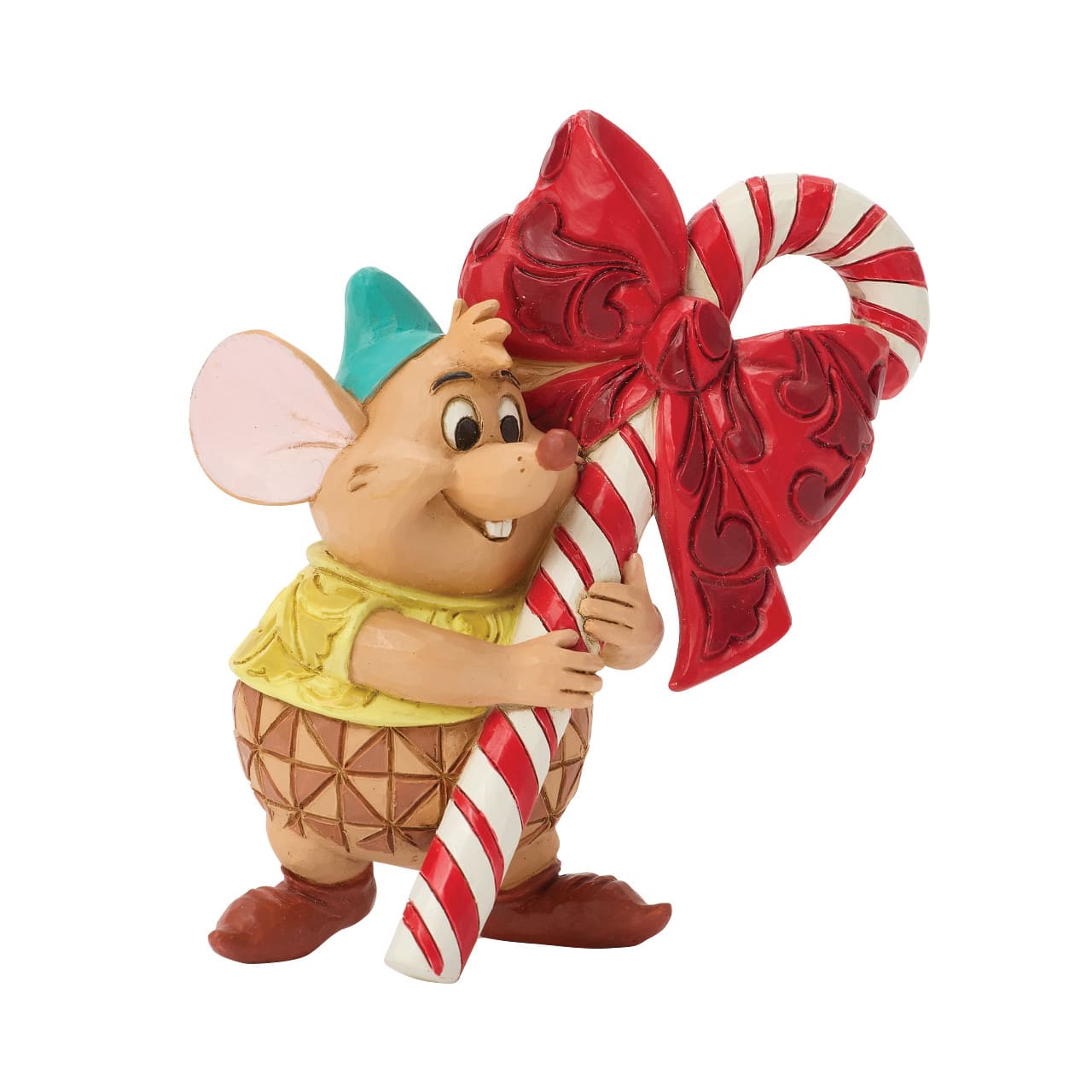 Gus mit Zuckerstange – Cinderella's Maus Gus Candy Cane - 6018720 Disney Traditions Jim Shore Disneyfigur