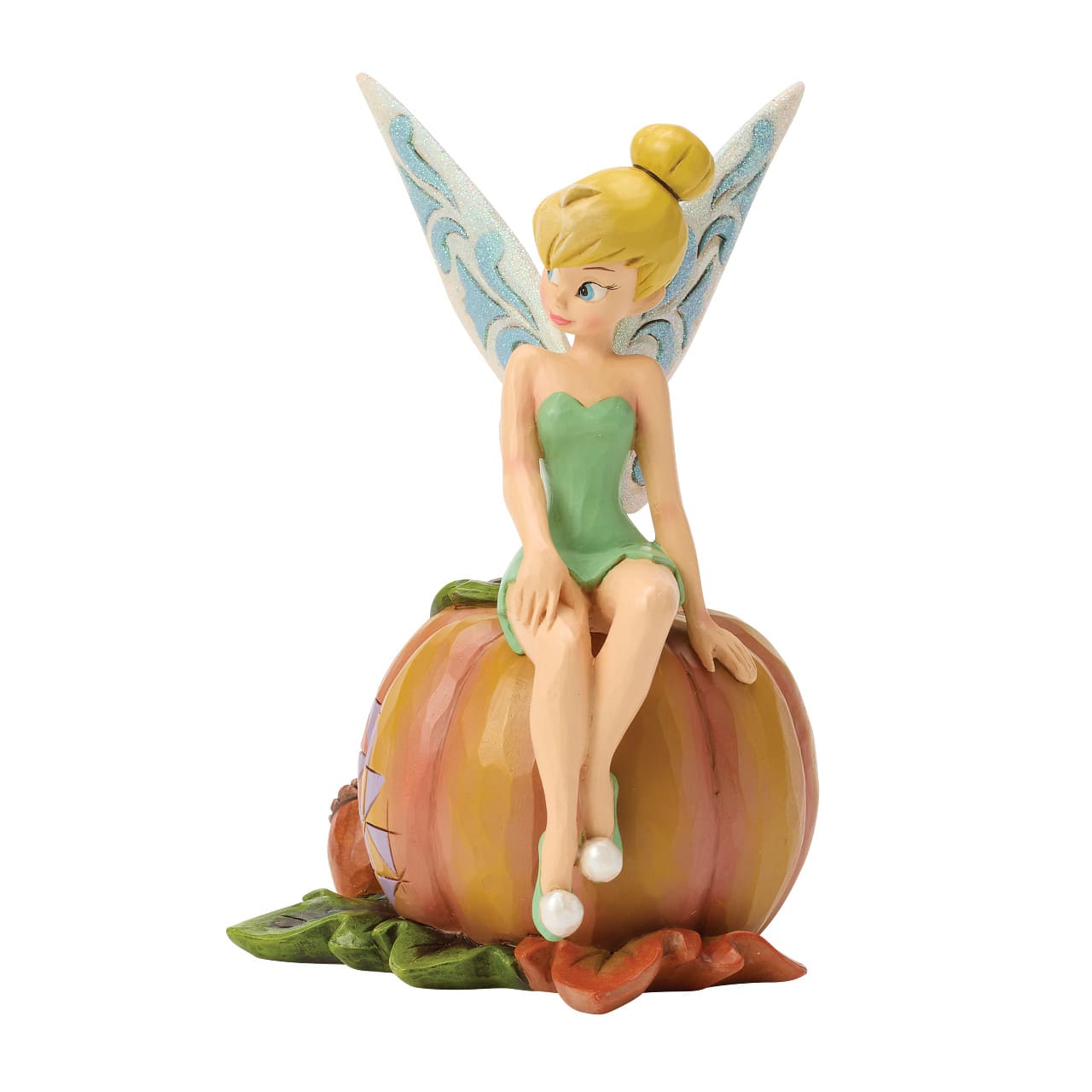 Pumpkin Patch Pixie Tinkerbell auf Kürbis / Pumpkin 6017943 Disney Traditions Jim Shore Halloweenfigur