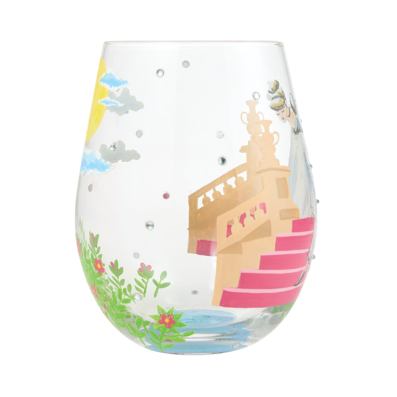 Disney Trinkglas Cinderella - If The Show Fits - Lolita Glas 6016994 - Cinderella auf Treppe