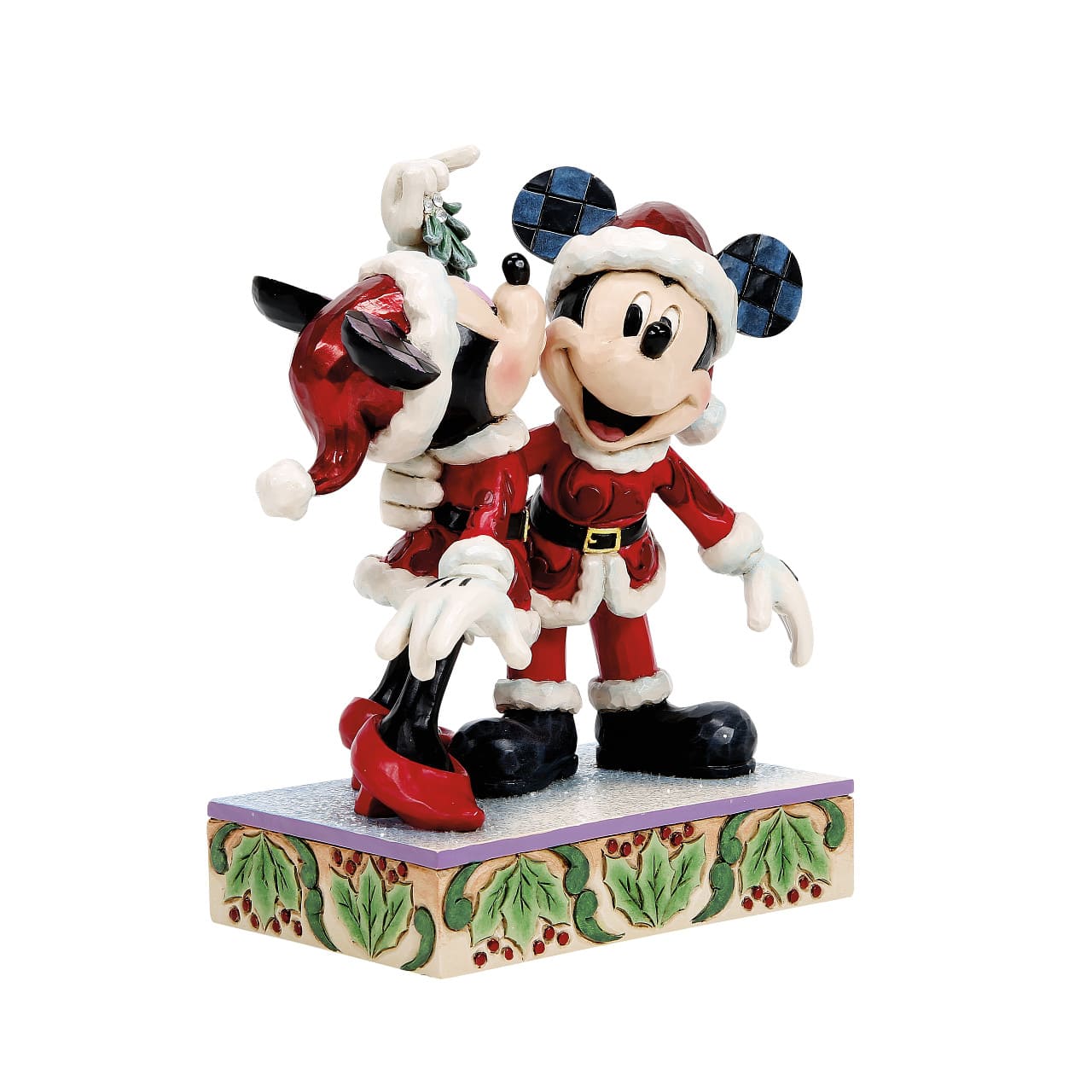 Mistletoe Moments Micky & Minnie Maus 6018709 Disney Traditions Jim Shore Disney Weihnachtsfigur
