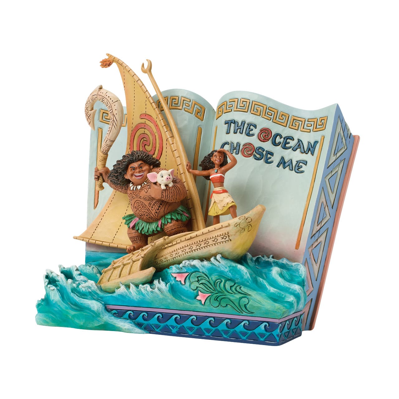 The Ocean Chose Me Moana & Maui Storybook Märchenbuch  6018928 - Disney Traditions Jim Shore