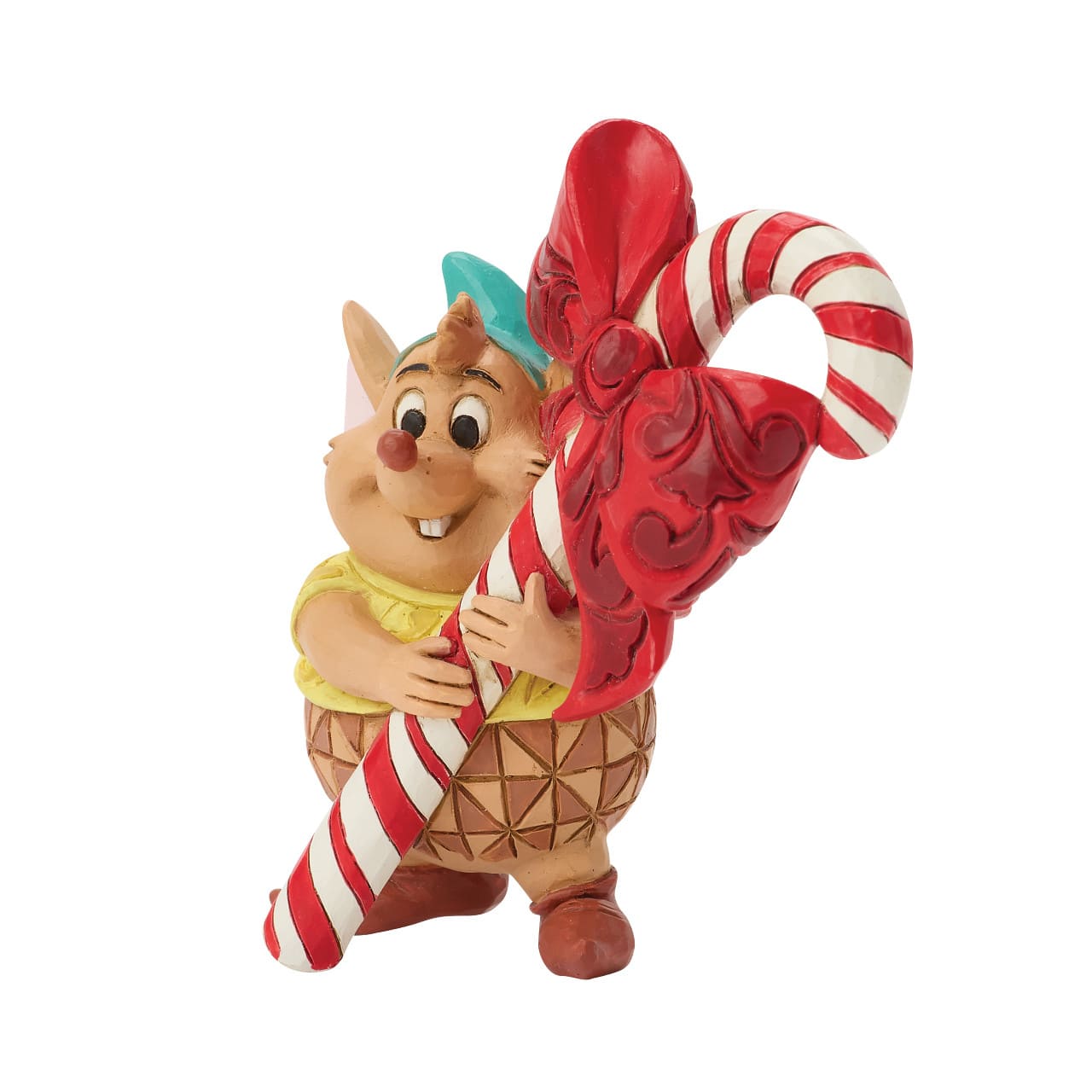 Gus mit Zuckerstange – Cinderella's Maus Gus Candy Cane - 6018720 Disney Traditions Jim Shore Disneyfigur