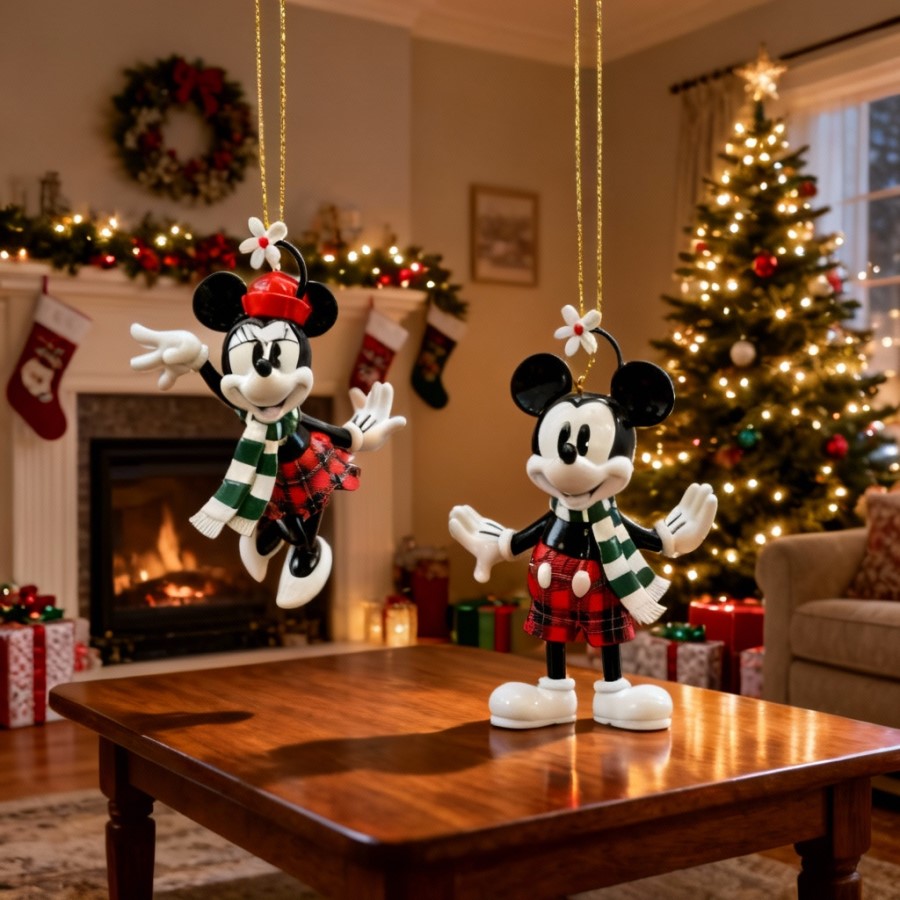 Weihnachtsornament Vintage Micky Maus - DN25153 - Christmas Inspirations Disney Weihnachtsanhänger