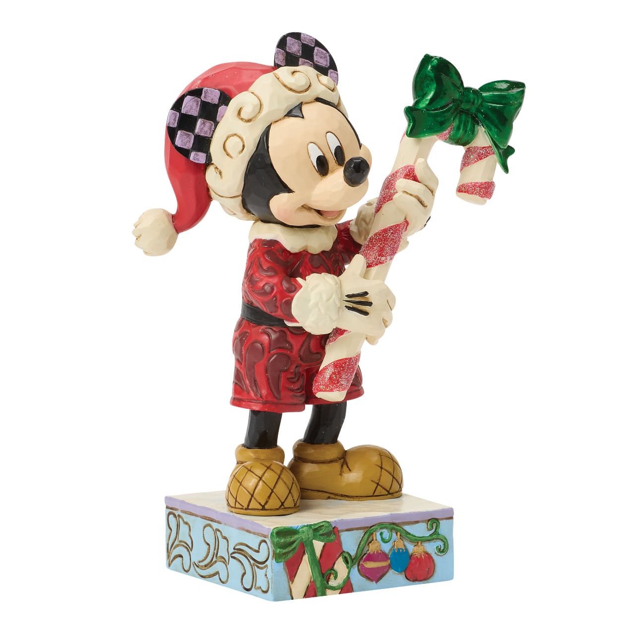 Peppermint Magic Micky Maus mit Zuckerstange / Candy Cane 6018711 Disney Traditions Jim Shore Disneyfigur