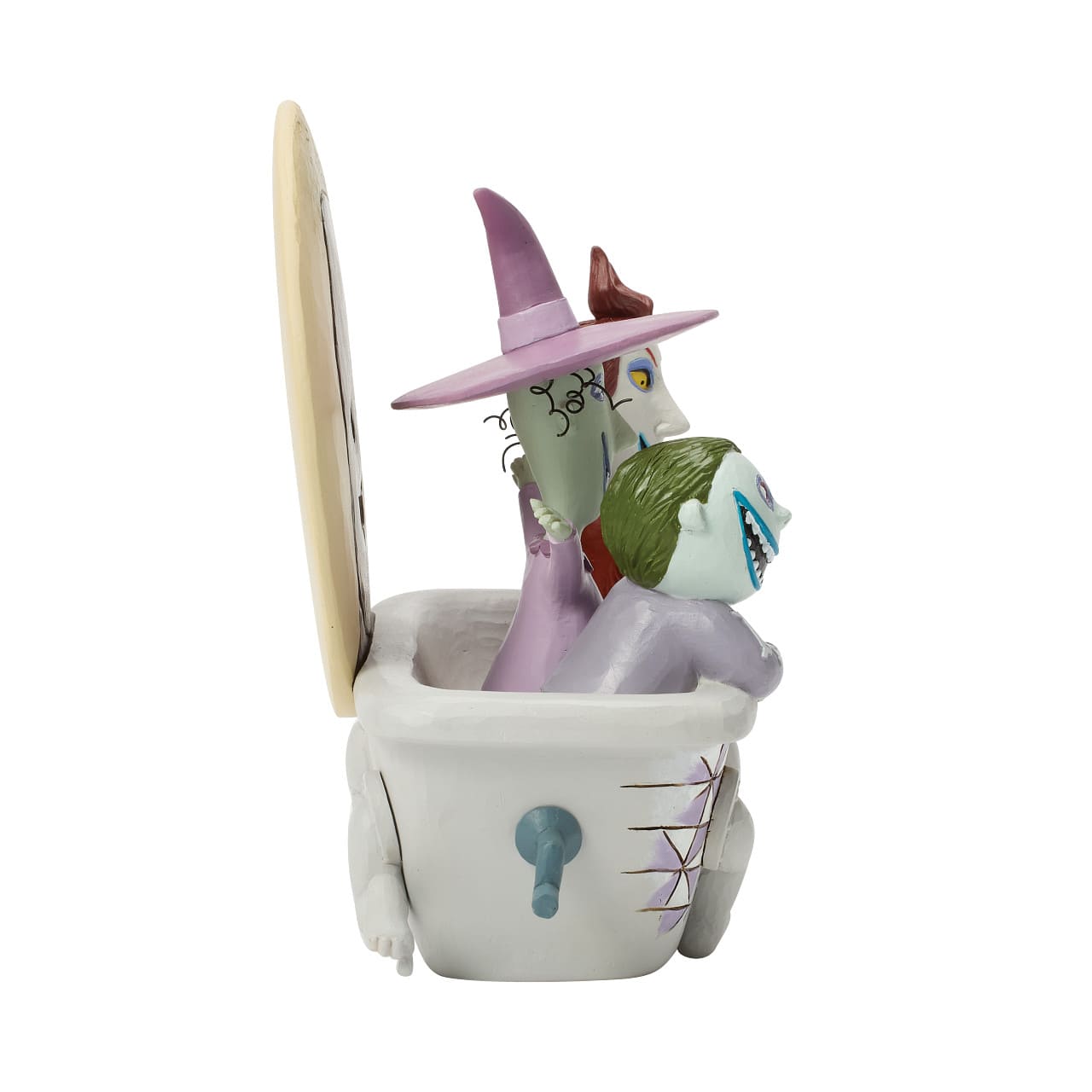 Lock, Shock & Barrel in der Badewanne mit Oogie Boogie – Mischief Makers - 6017935 - Disney Traditions Jim Shore Disneyfigur