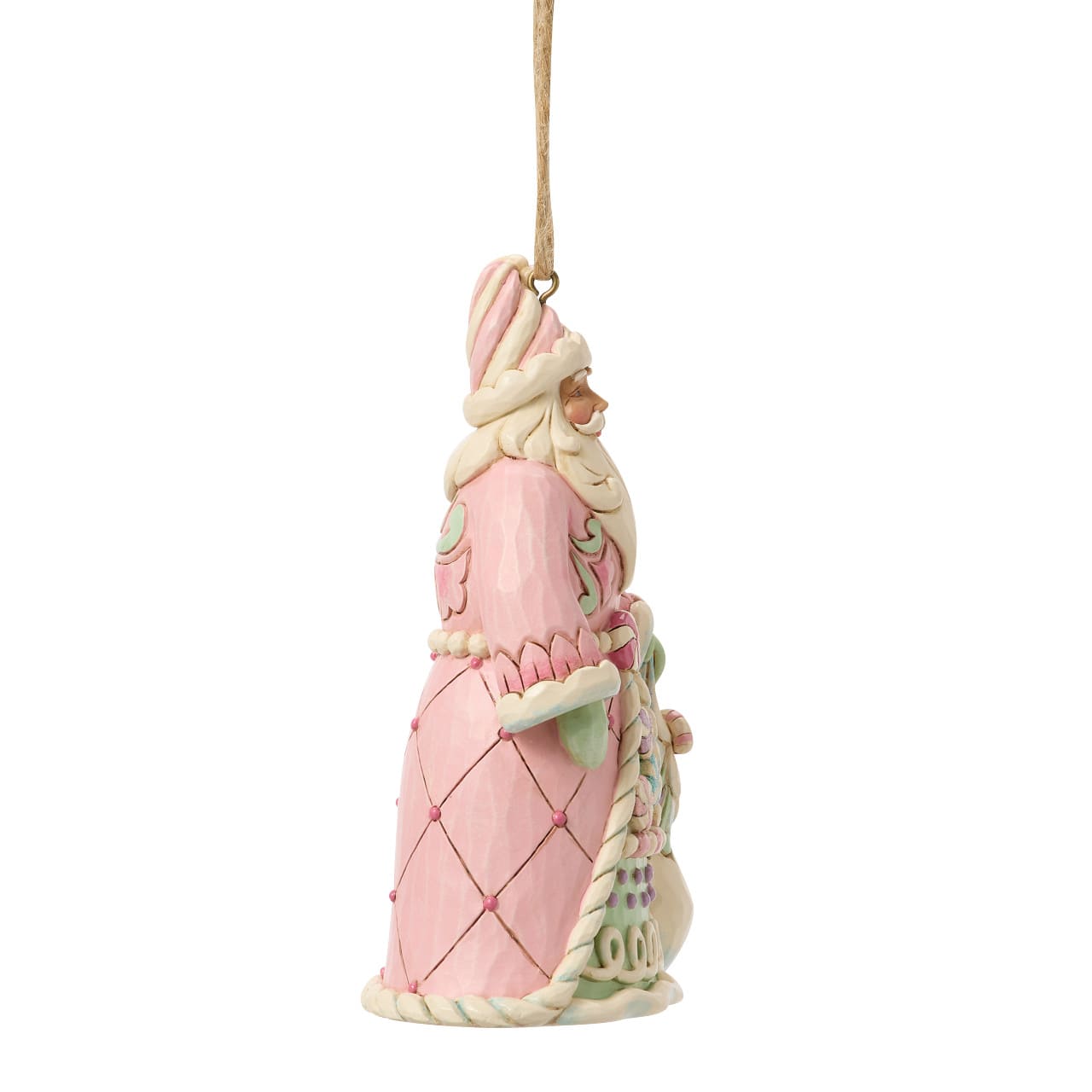 Pastel Winter Wonder's Sweet Treat Santa Weihnachtsmann Ornament - Heartwood Creek by Jim Shore 6018896