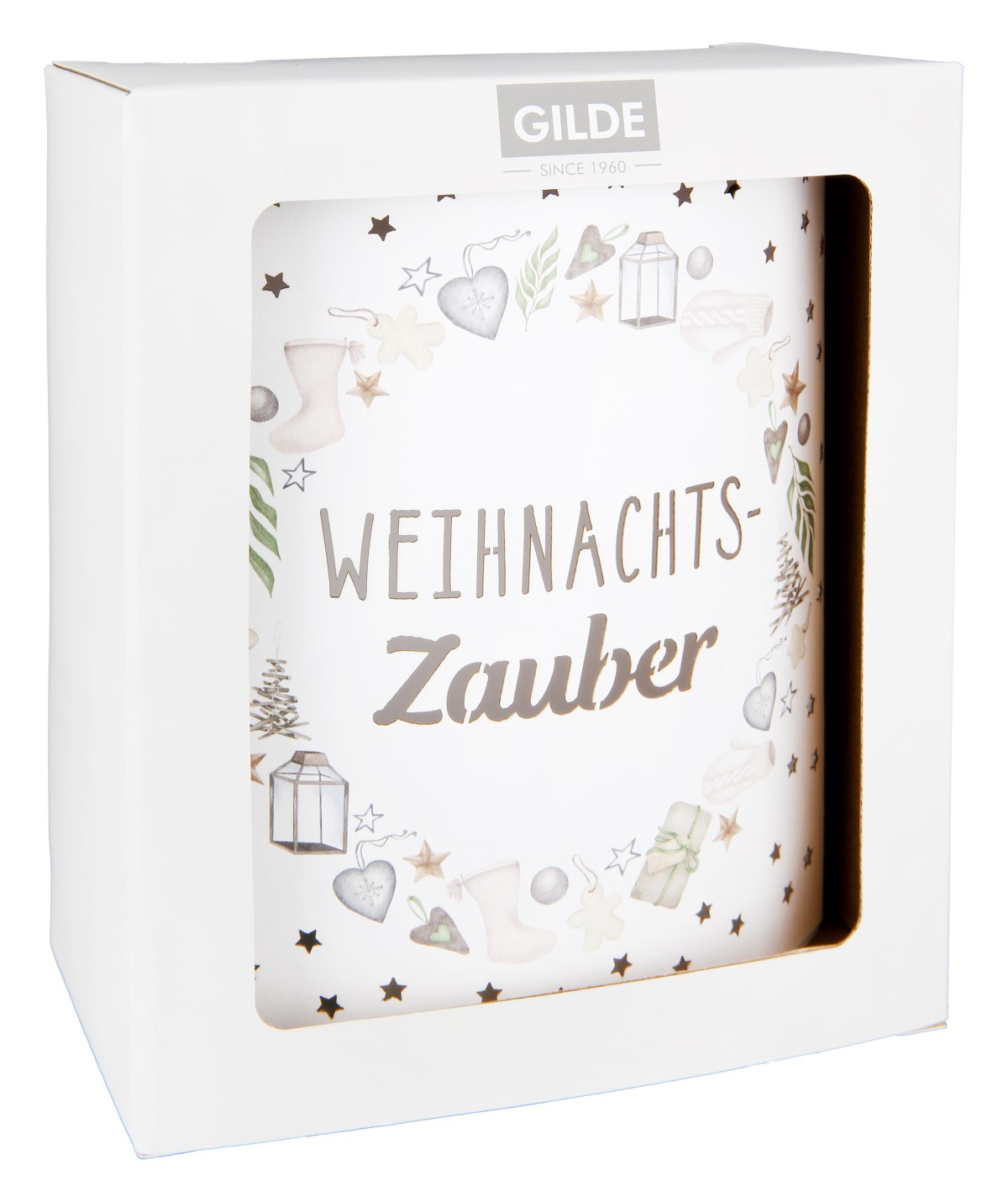 Tischlampe Weihnachtszauber - Dekolampe / 55709 Gilde LED Stimmungslicht Dekoleuchte Wohlfühllicht