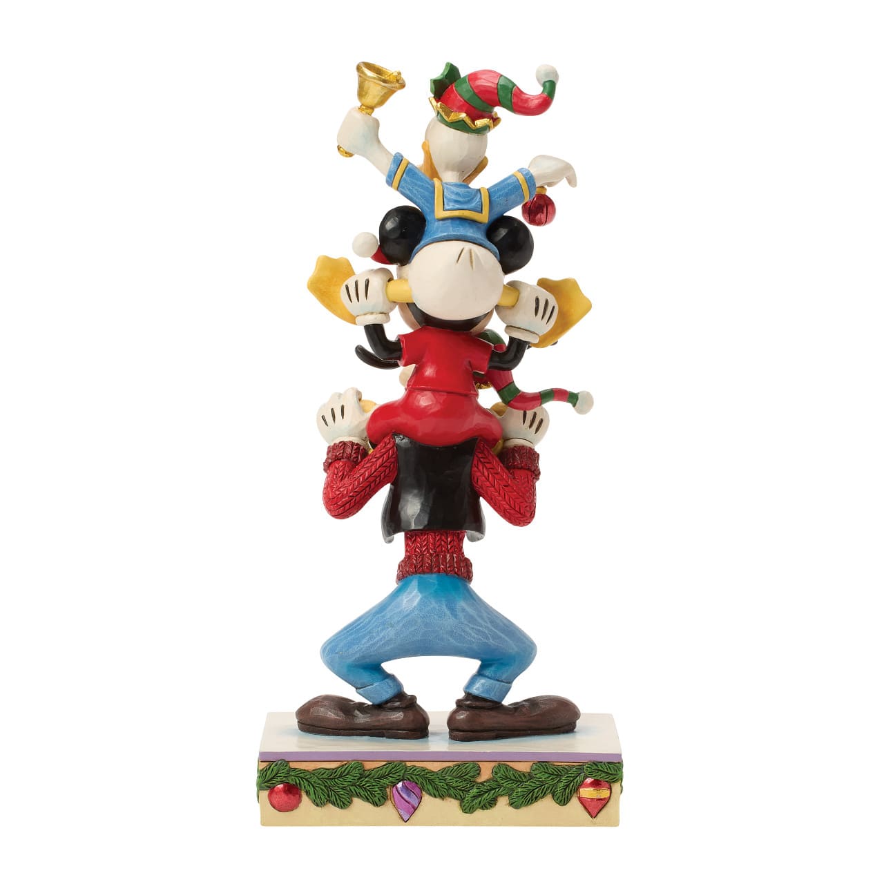 A Holiday Pile Up Micky, Donald & Goofy 6018706 Disney Traditions Jim Shore Disneyfigur Weihnachtsfigur