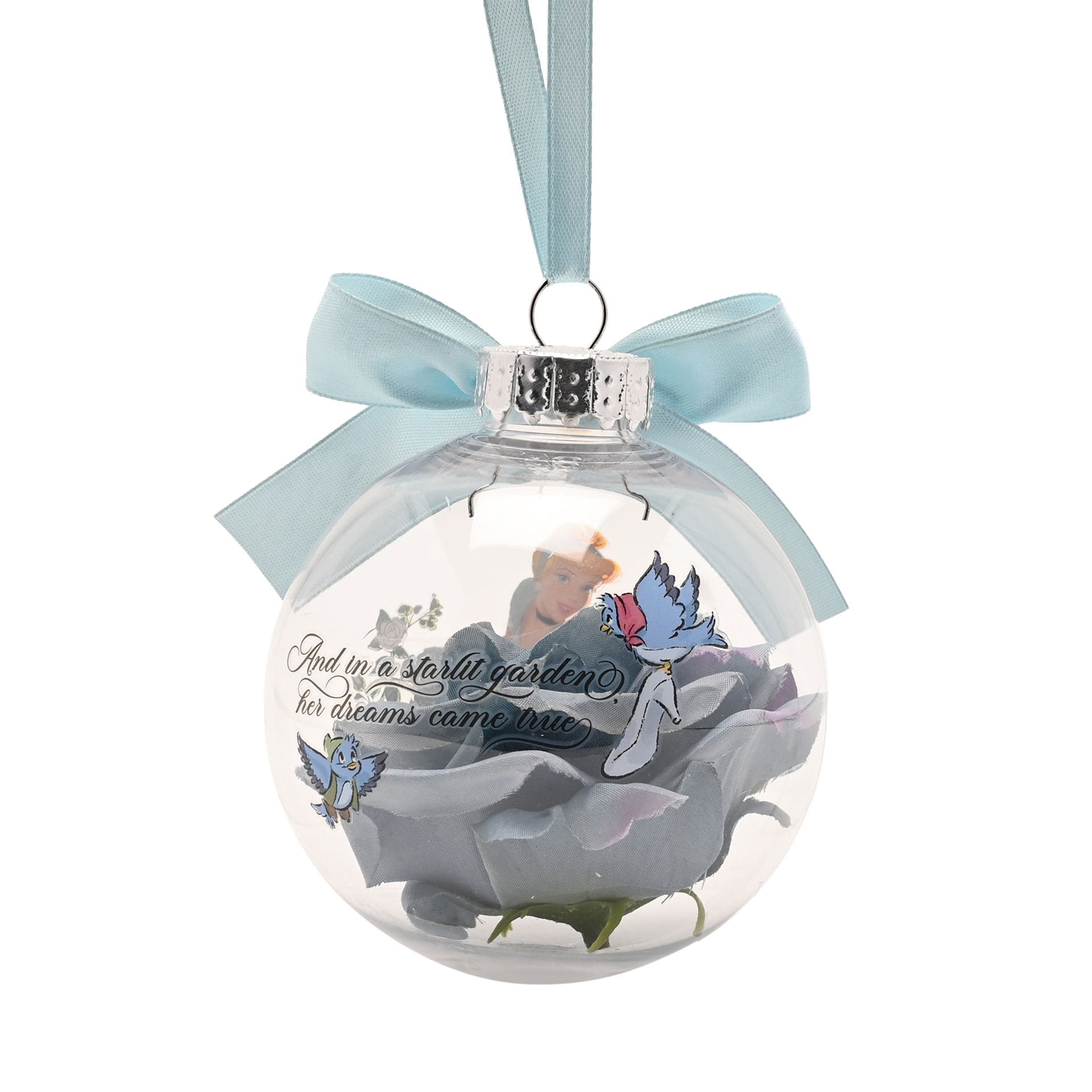 Disney Weihnachtskugel - Cinderella XM23369 - And in a starlit garden her dreams came true Disney Christbaumkugel