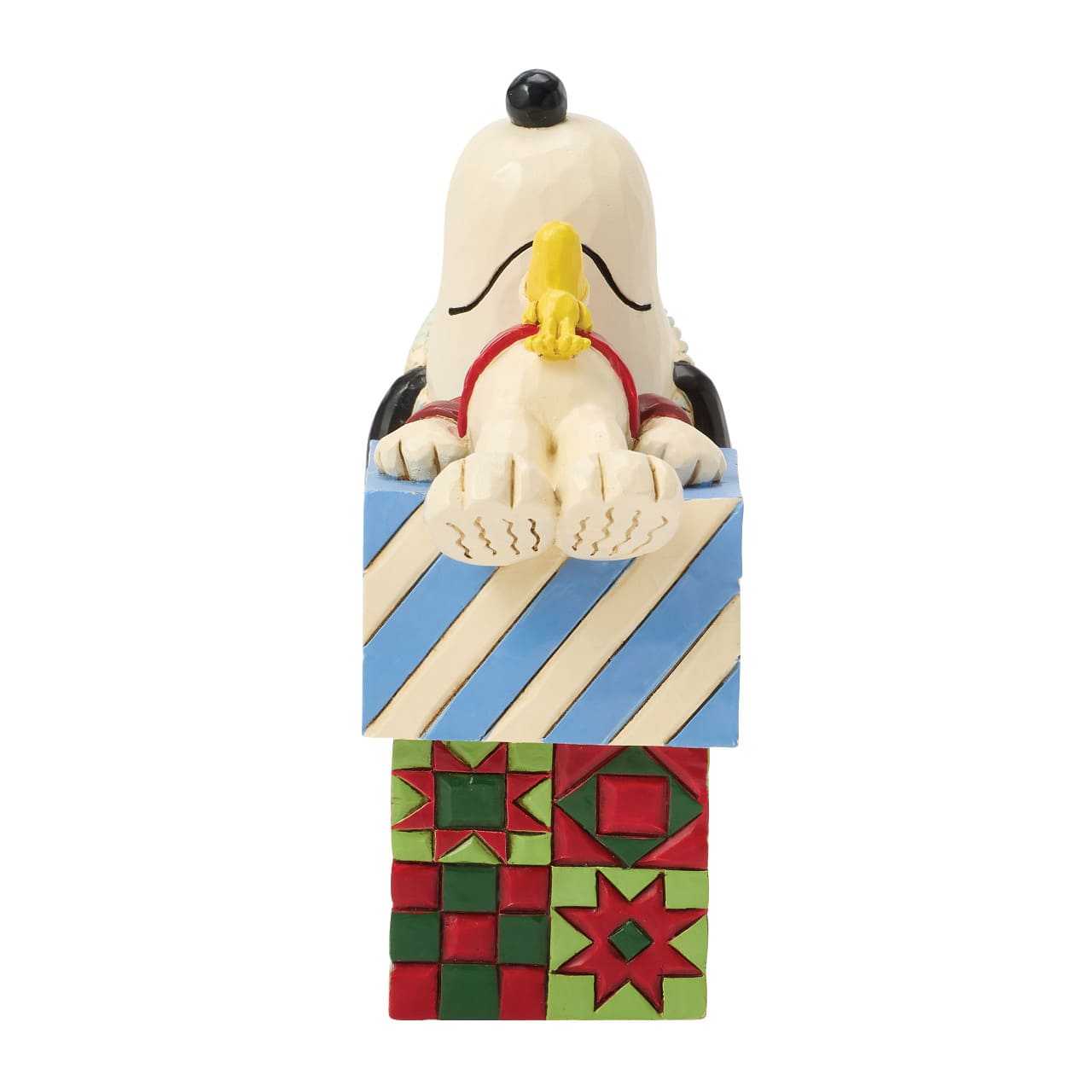 Dreaming of Christmas Snoopy & Woodstock auf Geschenken 6018683 - Jim Shore Peanuts Figur