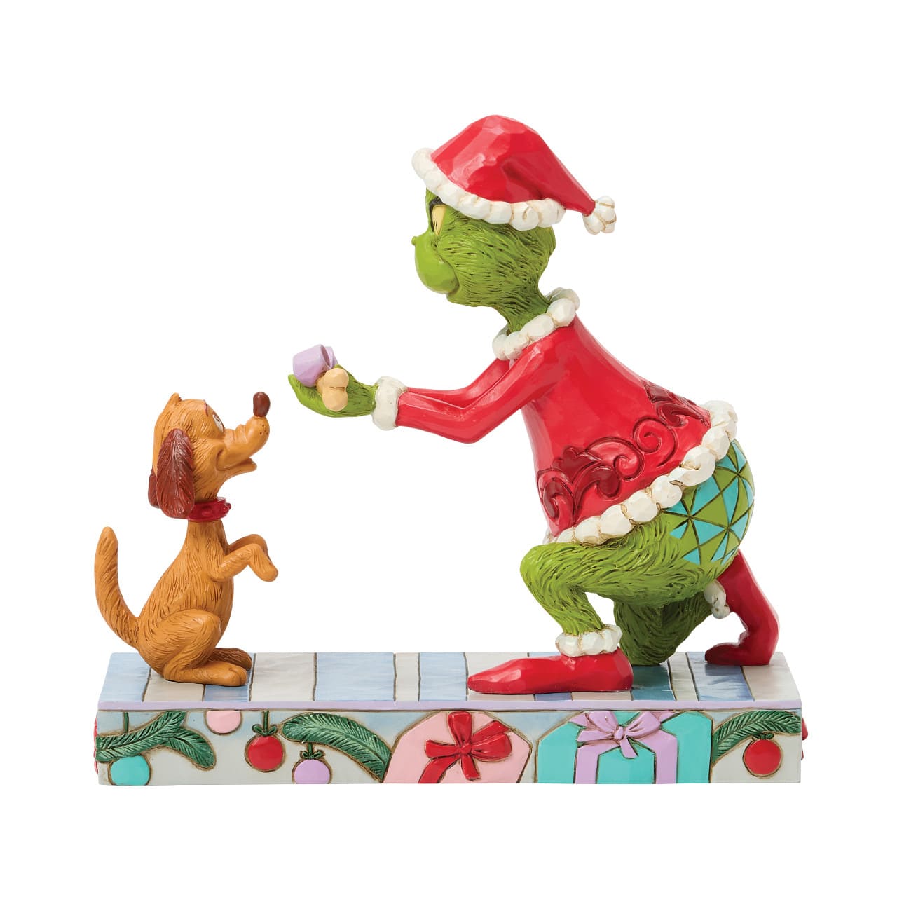 Grinch Giving Max A Bone / Ein Knochen für Max - Grinch by Jim Shore 6018964