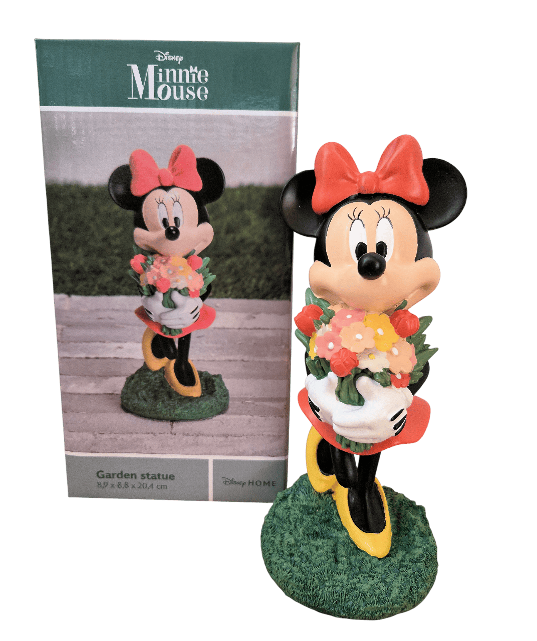 Gartenfigur Minnie Maus mit Blumenstrauß - Minnie Mouse - DN26051 - Christmas Inspirations Disney Figur Deko