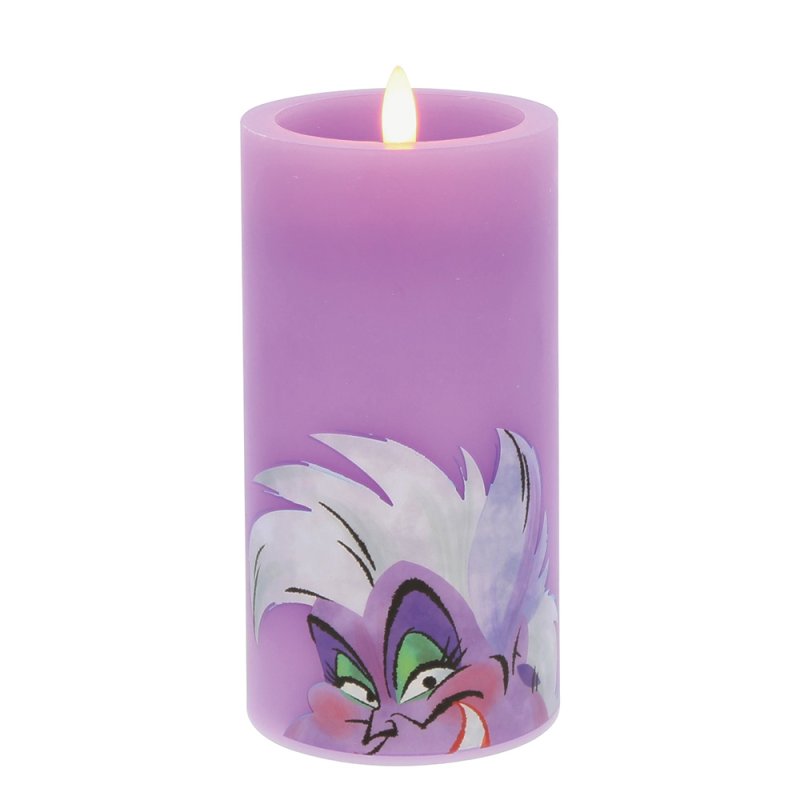 LED Kerze Villain Ursula Purple / Meerhexe Ursula - Disney Home Fragrance DISVILED01N - Villains Kerze
