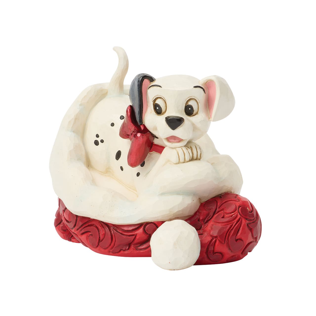 101 Dalmatiner Lucky Santa Hat / Lucky in Weihnachtsmütze 6018719 Disney Traditions Jim Shore Weihnachtsfigur