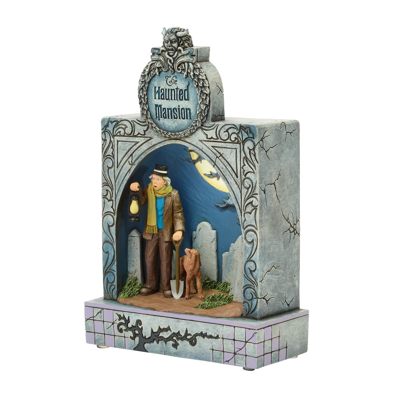 Haunted Mansion Ghostly Graveyard Guardian Diorama -  6017932 Disney Traditions Jim Shore Disneyfigur