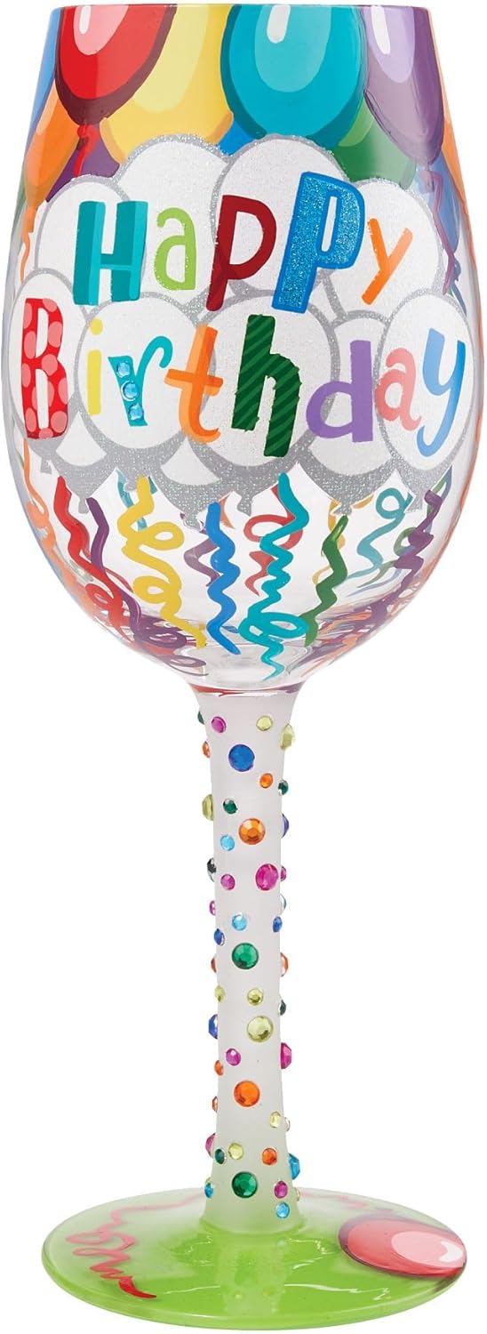 Geburtstagsglas - Birthday Streamers - Lolita Weinglas 6009211