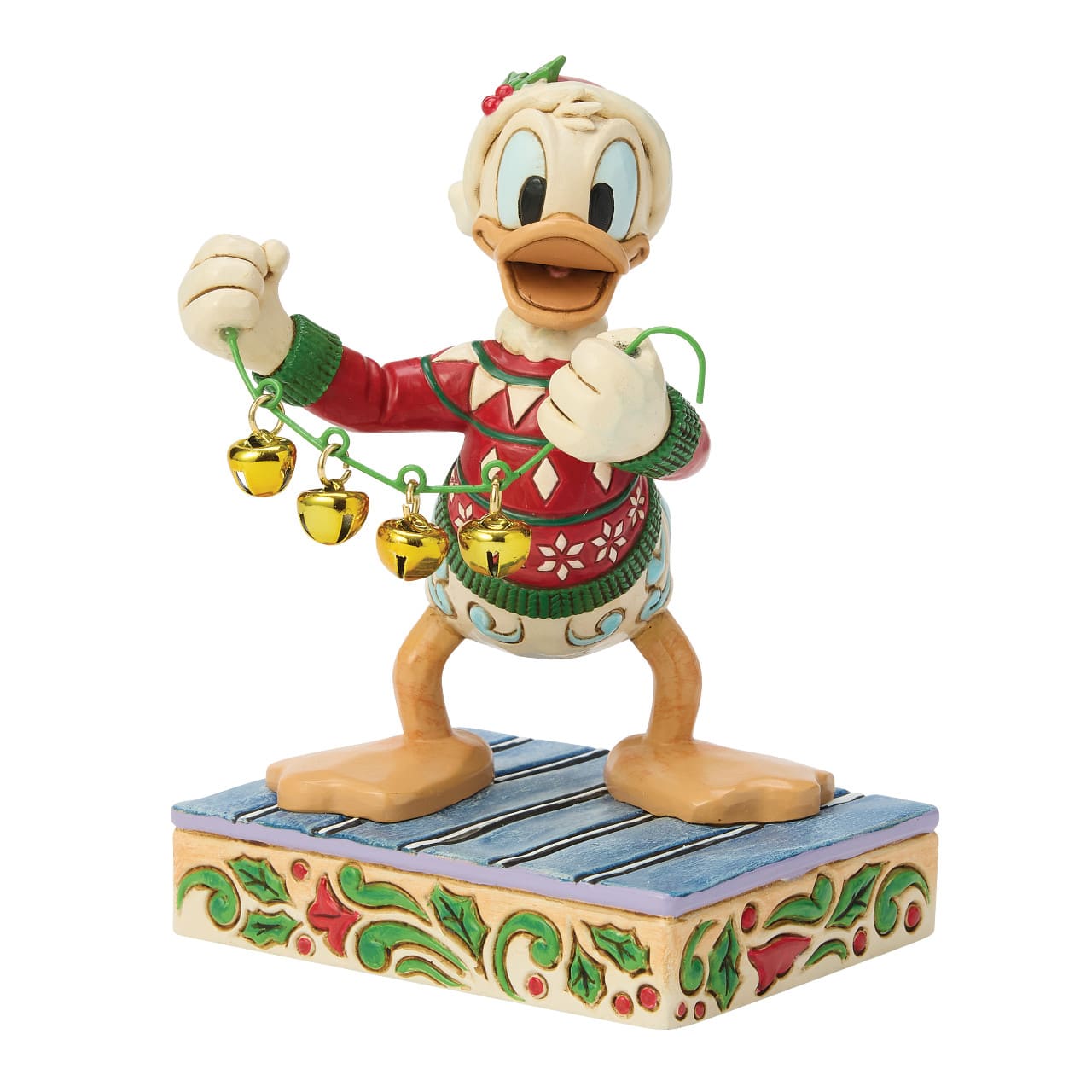 Holiday Jingle Donald Duck mit Glöckchen 6018713 Disney Traditions Jim Shore Disneyfigur