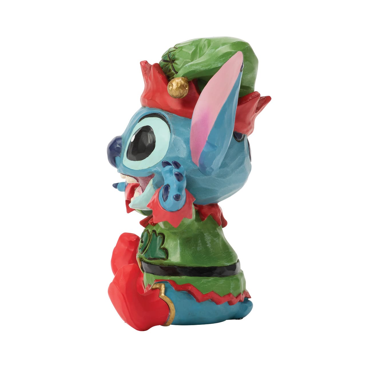 Stitch als Elf Minifigur aus Lilo & Stitch - 6018715 - Jim Shore Disney Traditions Weihnachtsfigur