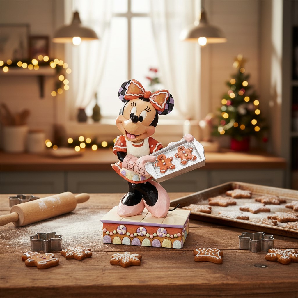 Baking Bliss / Weihnachtsbäckerei - Minnie Gingerbread Cookies - Disney Traditions by Jim Shore 6016881