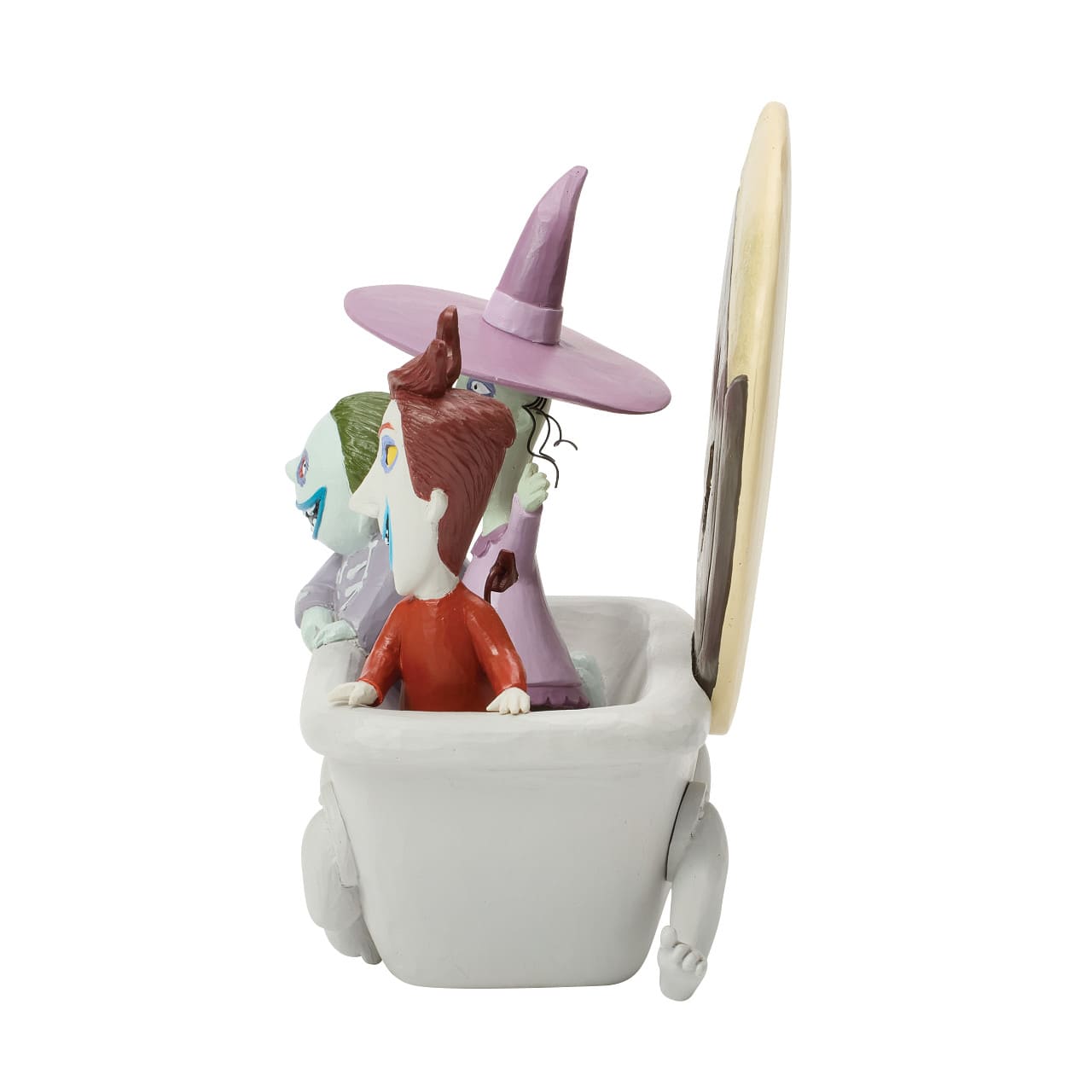 Lock, Shock & Barrel in der Badewanne mit Oogie Boogie – Mischief Makers - 6017935 - Disney Traditions Jim Shore Disneyfigur