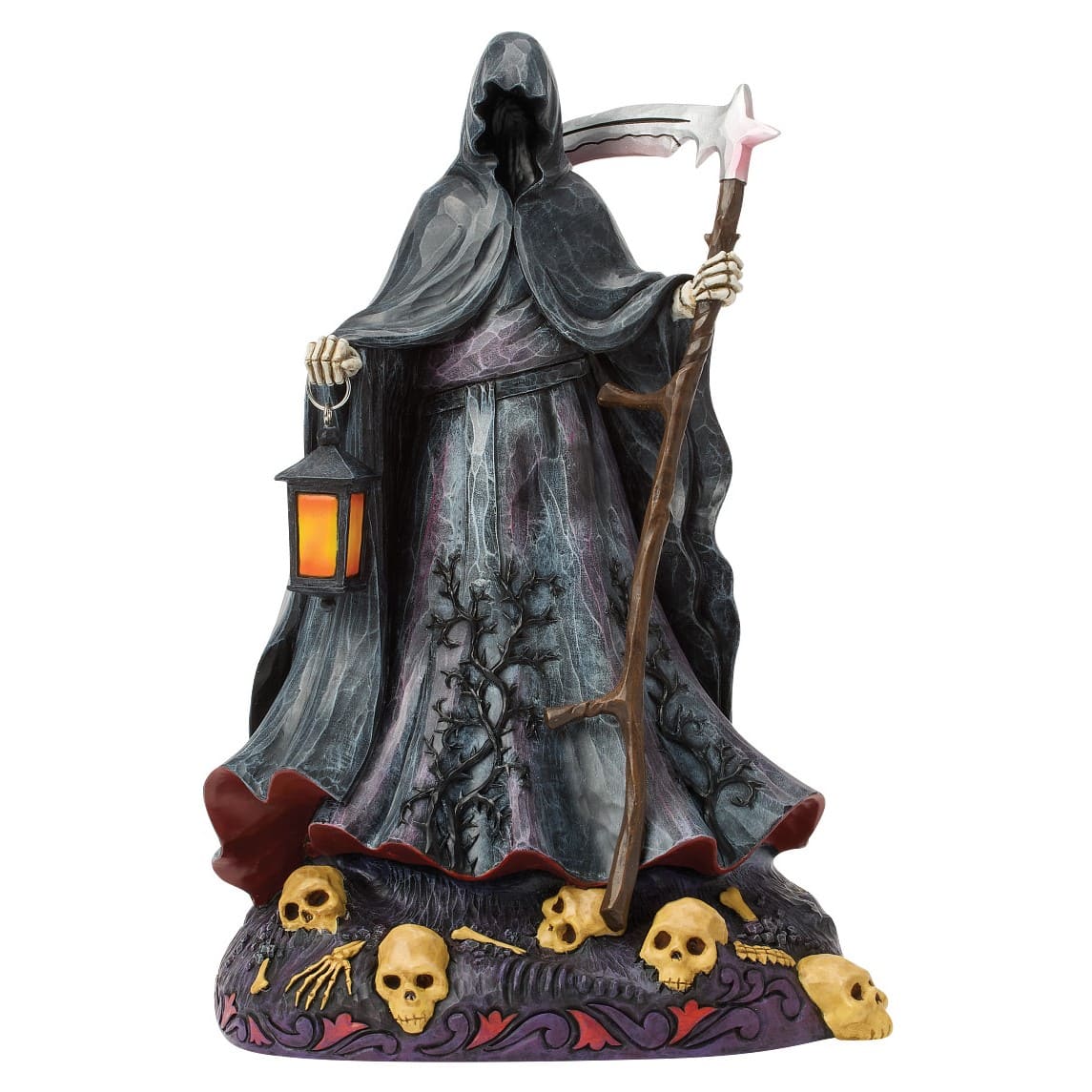 Haunted Nights Equal Many Frights Grim Reaper LED beleuchtet 6018086 - Jim Shore Heartwood Creek Halloween