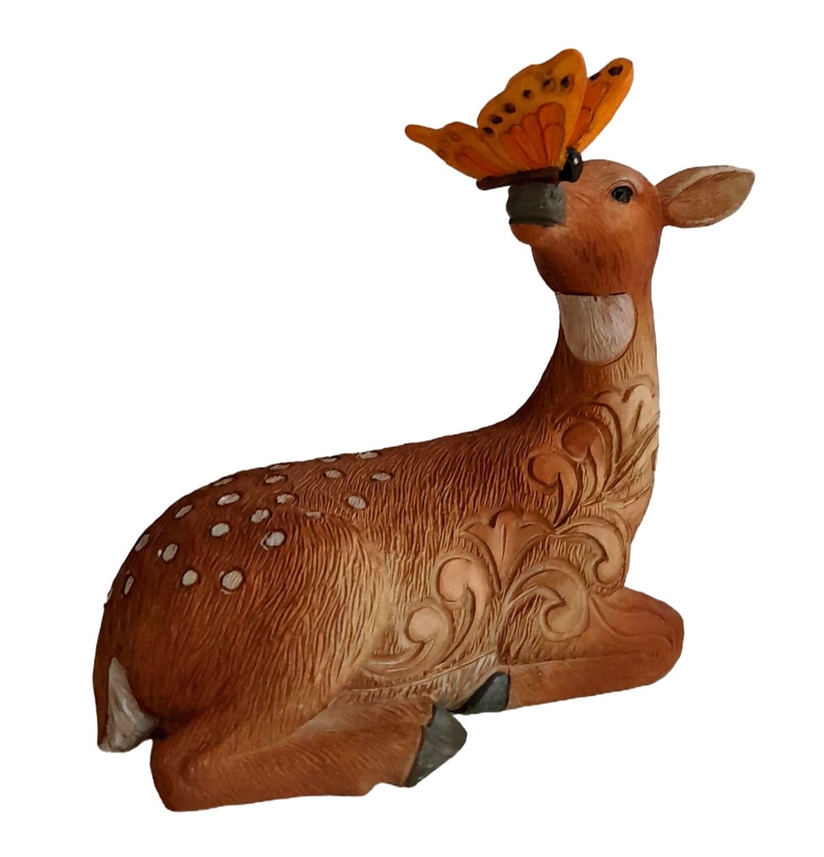 Reh mit Schmetterling - Deer with Butterfly Minifigur - 6017783 - Jim Shore Heartwood Creek Figur