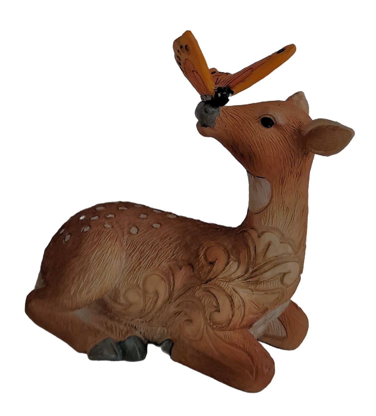 Reh mit Schmetterling - Deer with Butterfly Minifigur - 6017783 - Jim Shore Heartwood Creek Figur