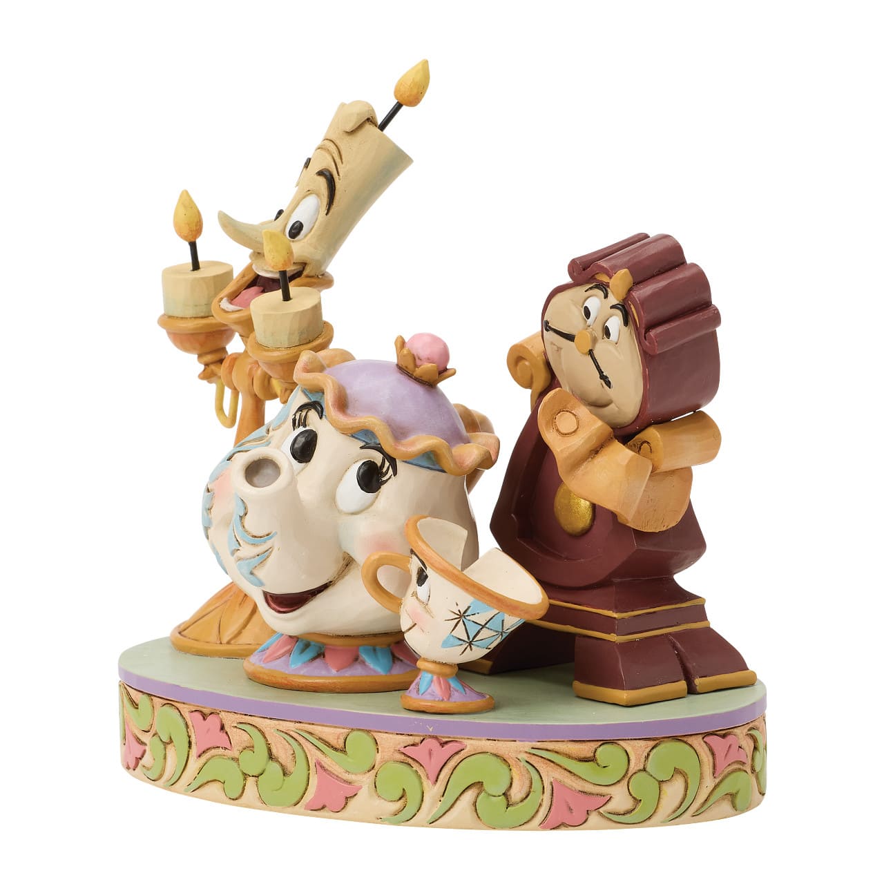 The Heart of the Castle – Lumière, Mrs. Potts, Cogsworth & Chip - 6018724 - Disney Traditions Jim Shore Disneyfigur