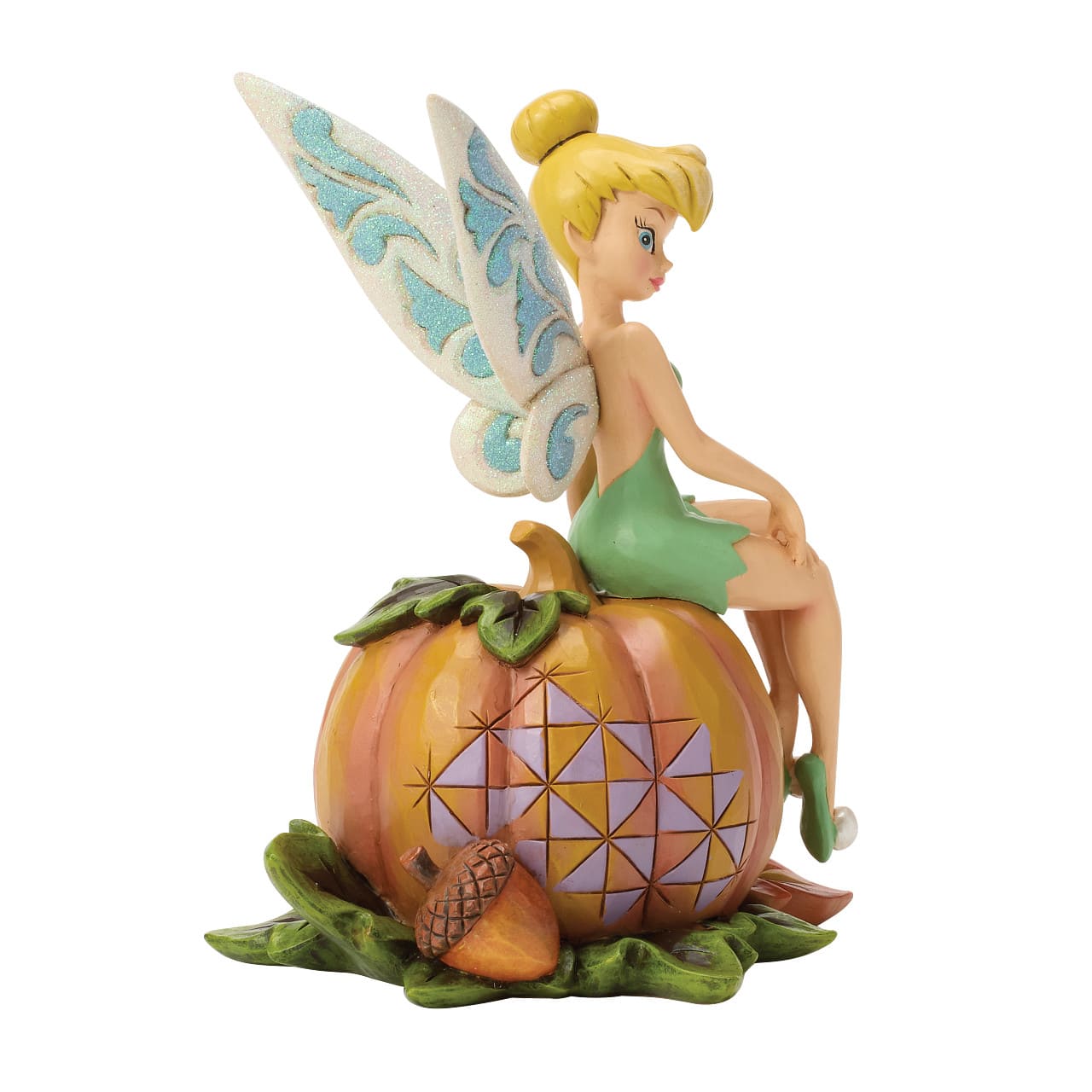 Pumpkin Patch Pixie Tinkerbell auf Kürbis / Pumpkin 6017943 Disney Traditions Jim Shore Halloweenfigur