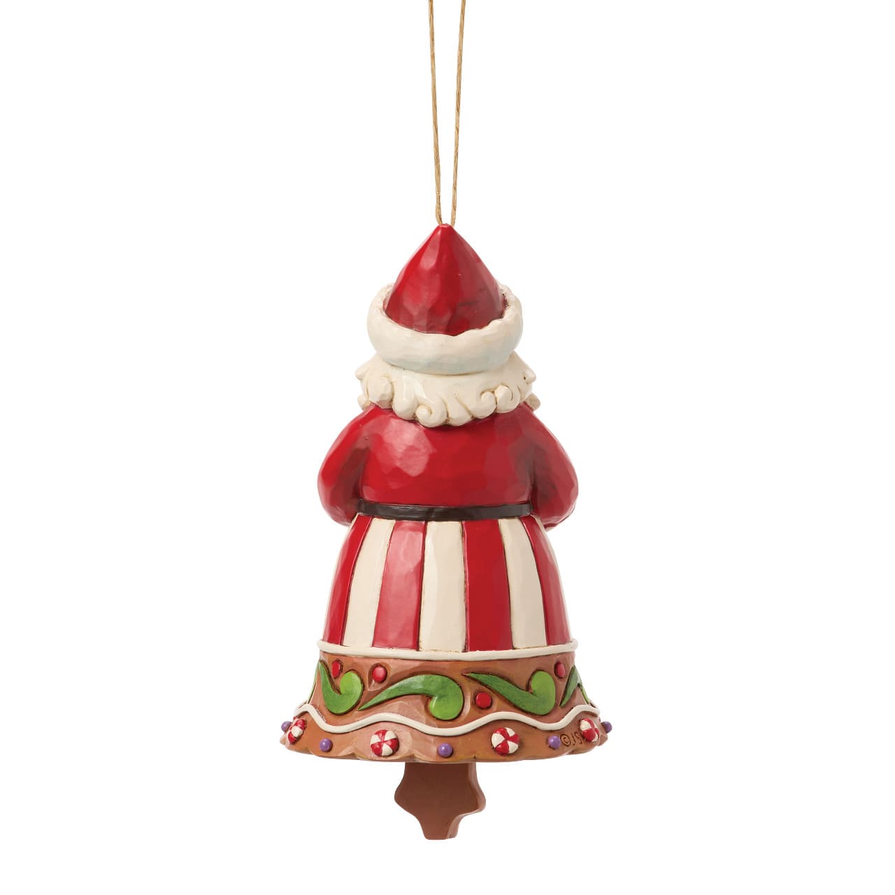 Gingerbread Santa Bell Lebkuchen Weihnachtsmann-Glocke 6018887 - Jim Shore Heartwood Creek Weihnachtsanhänger