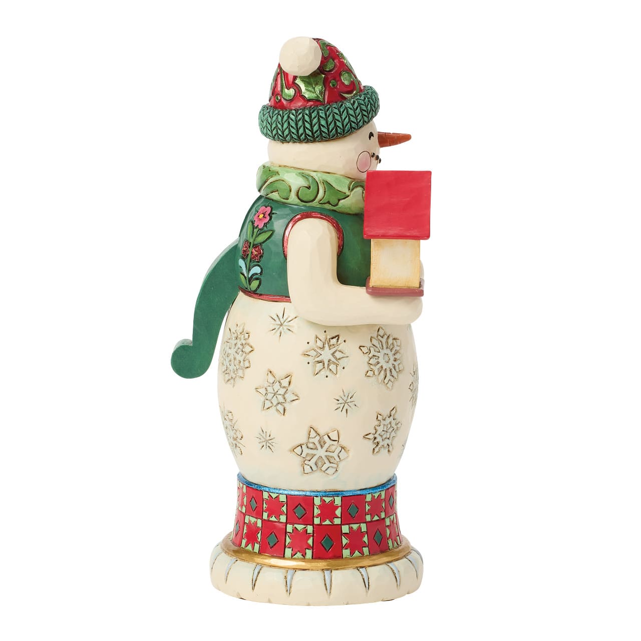 Nussknacker Schneemann grün-rot - The Season's Song - 6018905 - Heartwood Creek Jim Shore