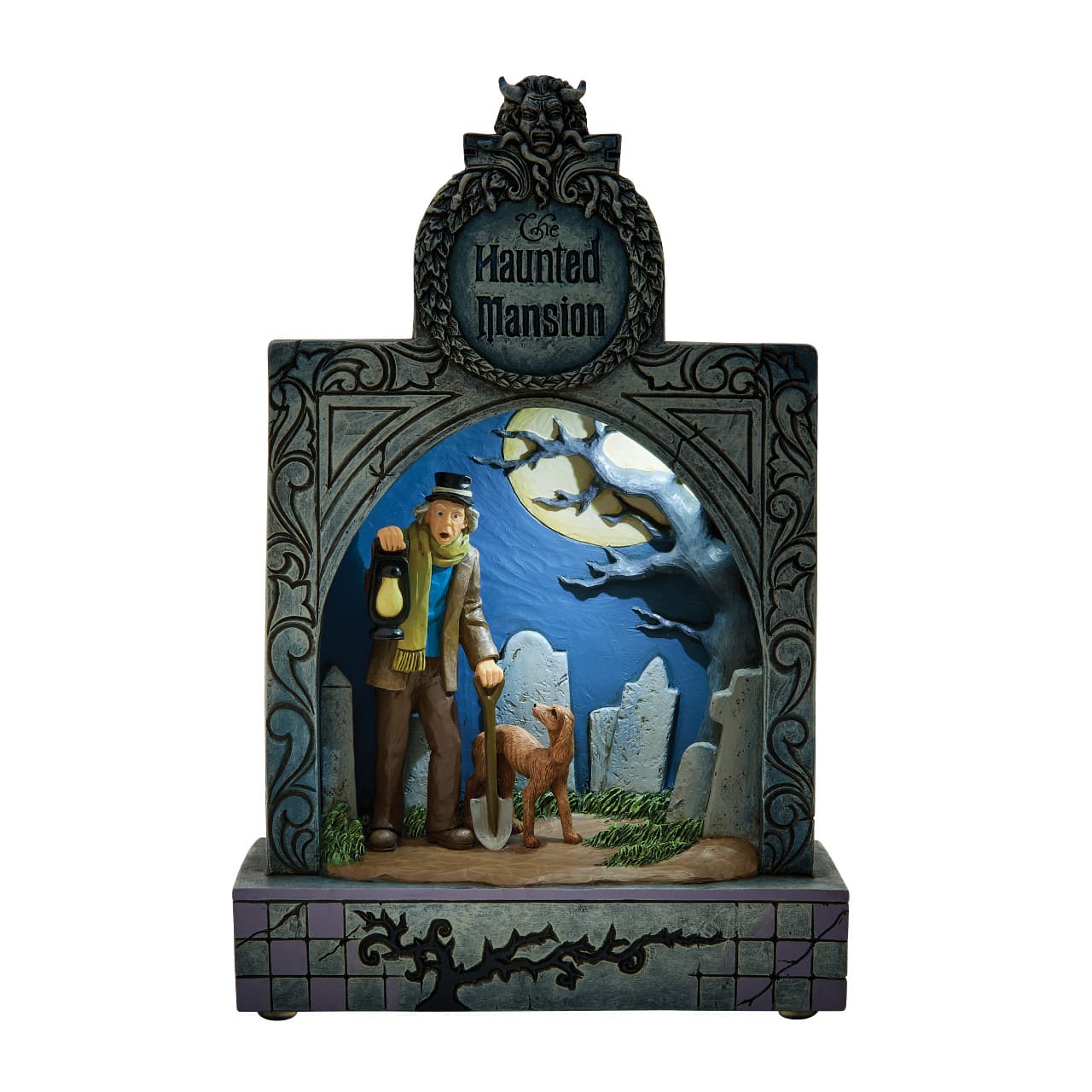 Haunted Mansion Ghostly Graveyard Guardian Diorama -  6017932 Disney Traditions Jim Shore Disneyfigur