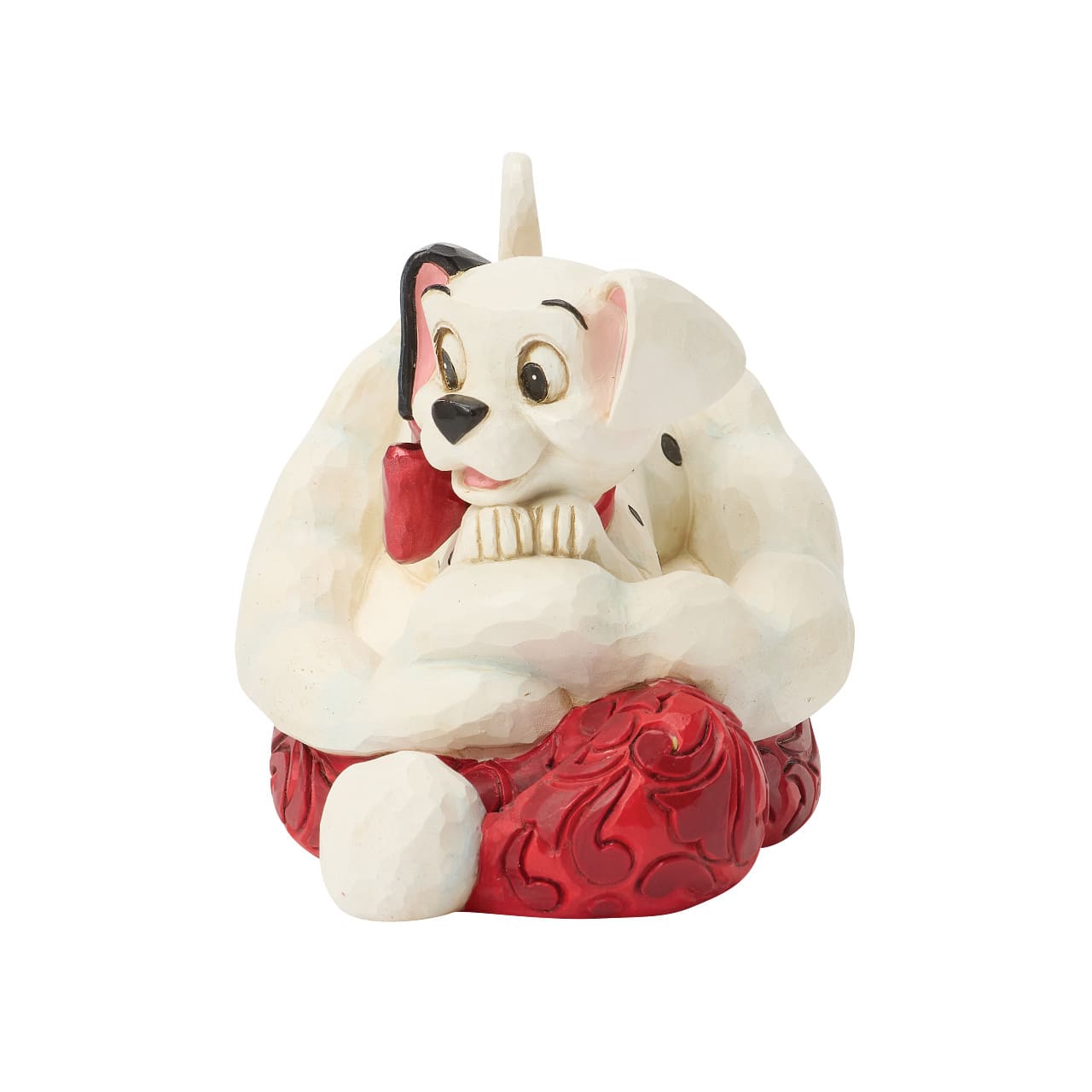 101 Dalmatiner Lucky Santa Hat / Lucky in Weihnachtsmütze 6018719 Disney Traditions Jim Shore Weihnachtsfigur