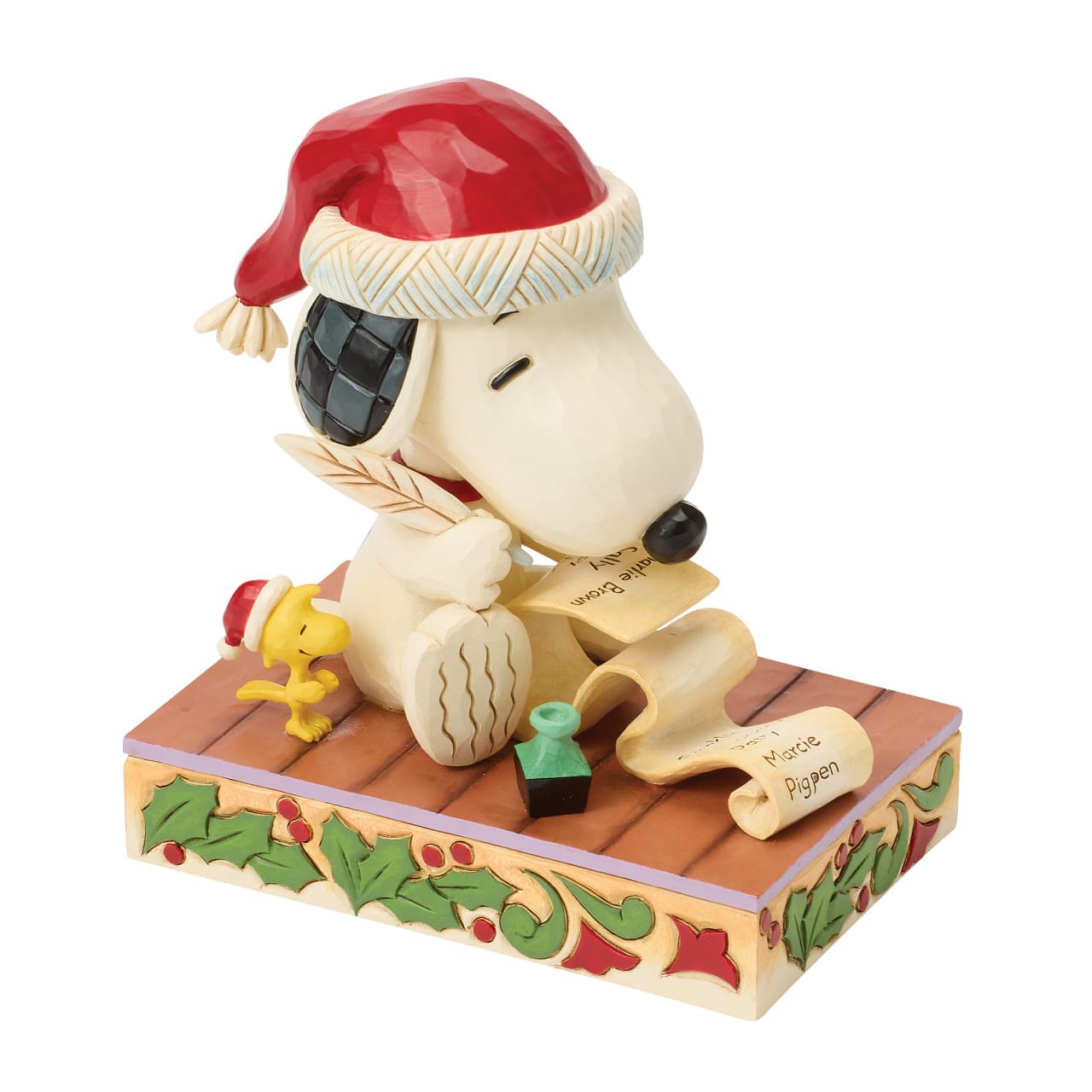 Dear Santa Snoopy & Woodstock mit Wunschzettel 6018682 - Jim Shore Peanuts Figur