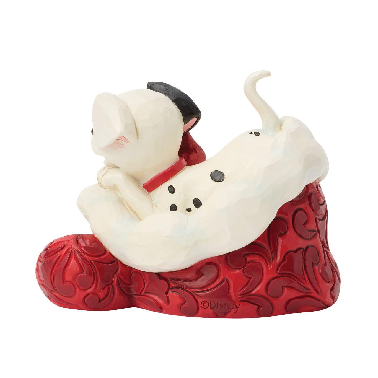 101 Dalmatiner Lucky Santa Hat / Lucky in Weihnachtsmütze 6018719 Disney Traditions Jim Shore Weihnachtsfigur