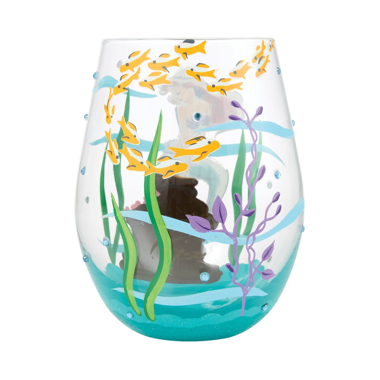 Disney Trinkglas Arielle - An Ocean of Dreams - Lolita Glas 6017420 - Arielle auf Felsen
