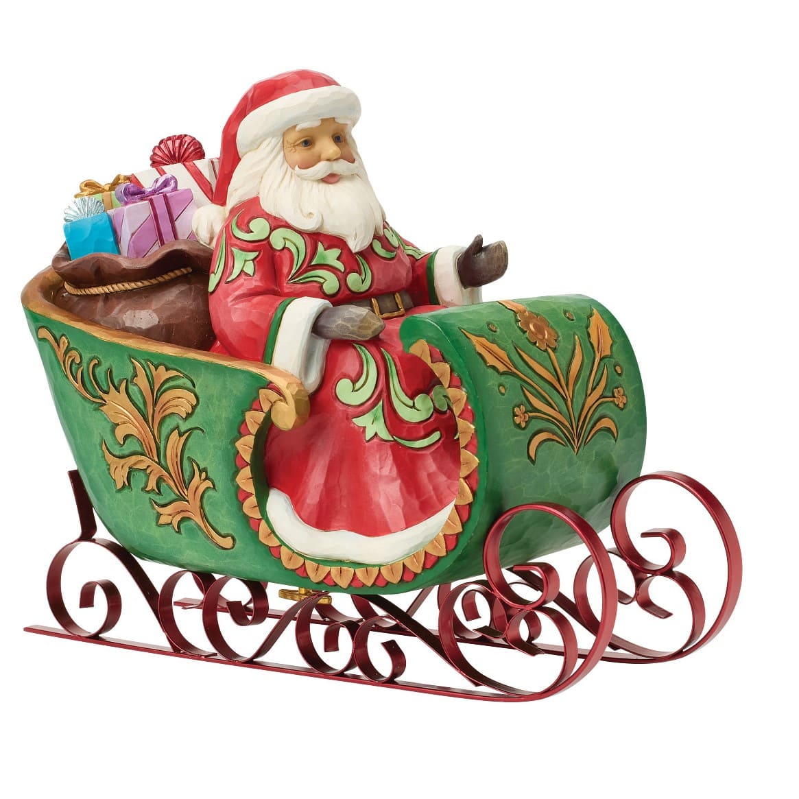 Dashing Through the Snow Weihnachtsmann Spieluhr - 6019089 - Heartwood Creek Jim Shore Santa Musical