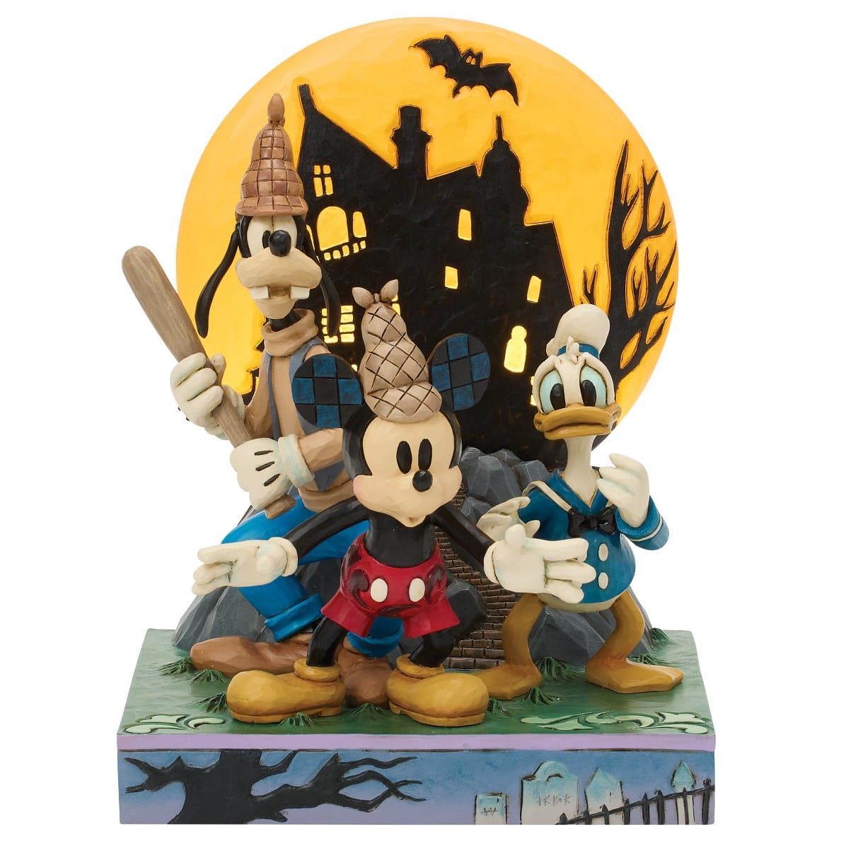 Look Out! Ghosts! – Mickey, Goofy & Donald Lonesome Ghosts - 6017941 - Disney Traditions Jim Shore Disneyfigur