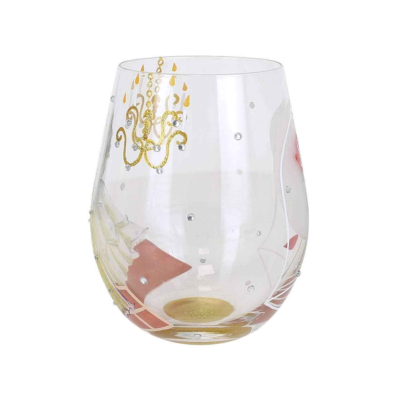 Disney Trinkglas Belle - Choose to Dream - Lolita Glas 6017418 - Belle im gelben Ballkleid