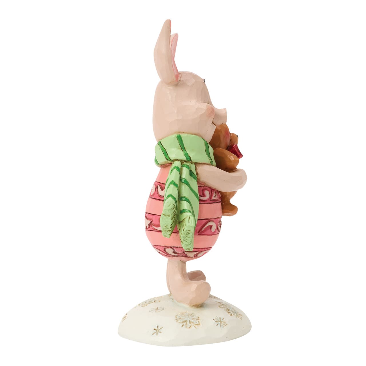 Piglet mit Teddybär - Ferkel Minifigur aus Winnie Puuh - 6018717 - Disney Traditions Jim Shore Disneyfigur