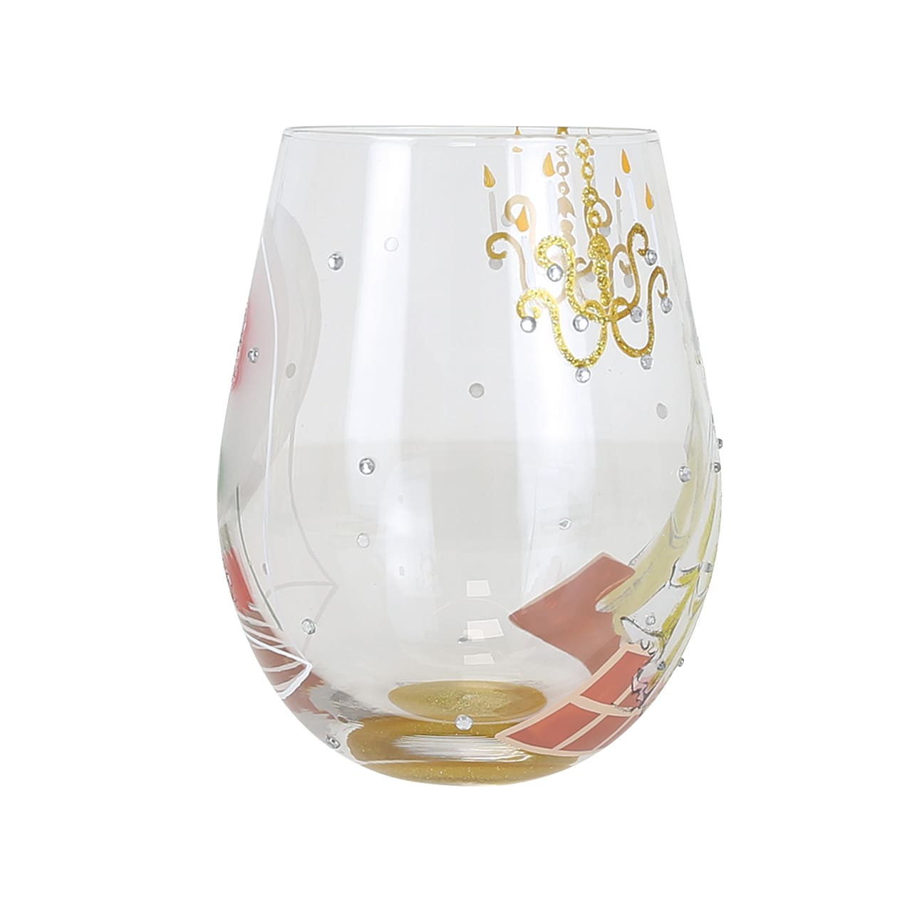 Disney Trinkglas Belle - Choose to Dream - Lolita Glas 6017418 - Belle im gelben Ballkleid